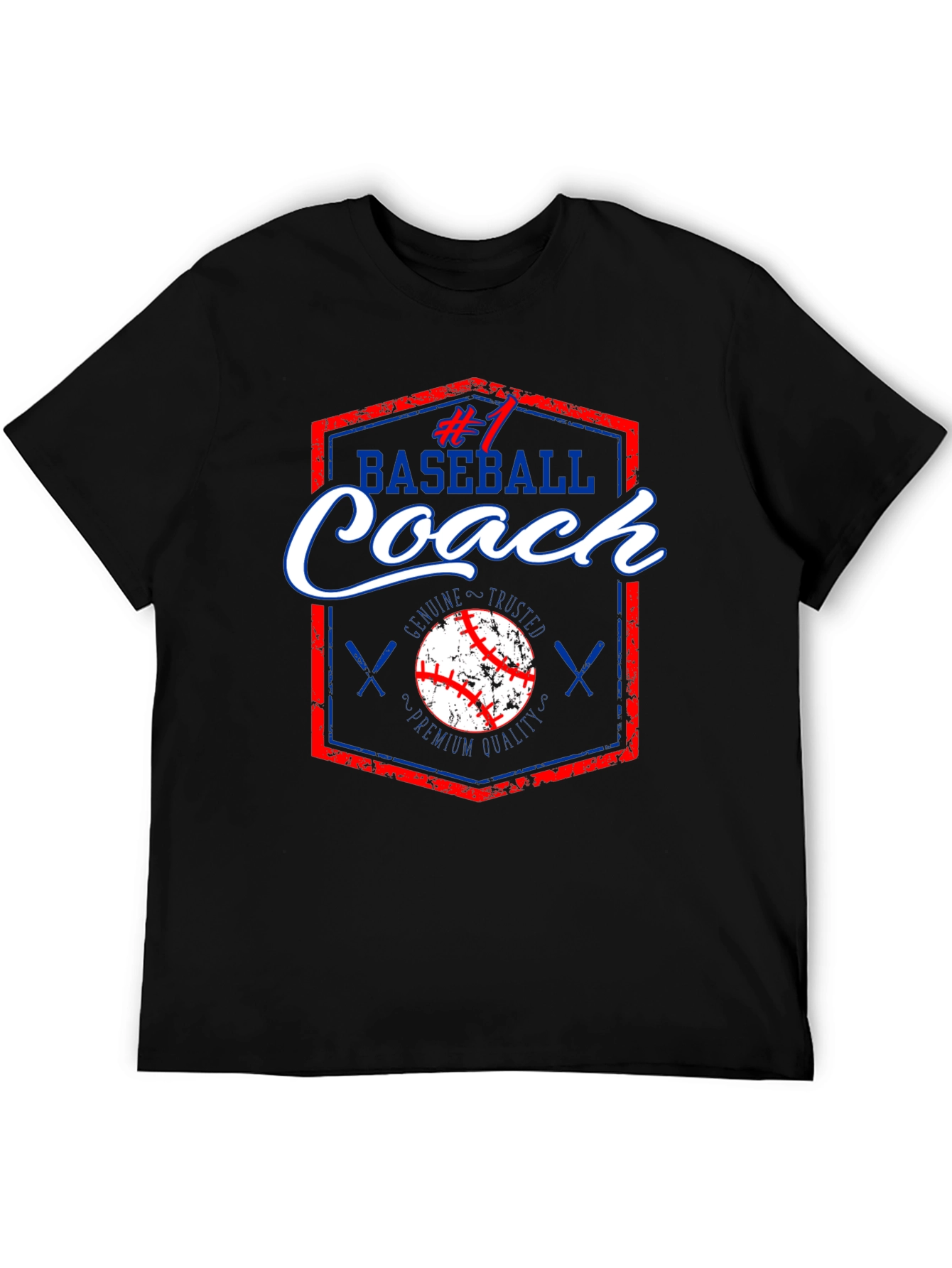 #1 Baseball Coach T-Shirt Premium Quality Genuine & Trusted