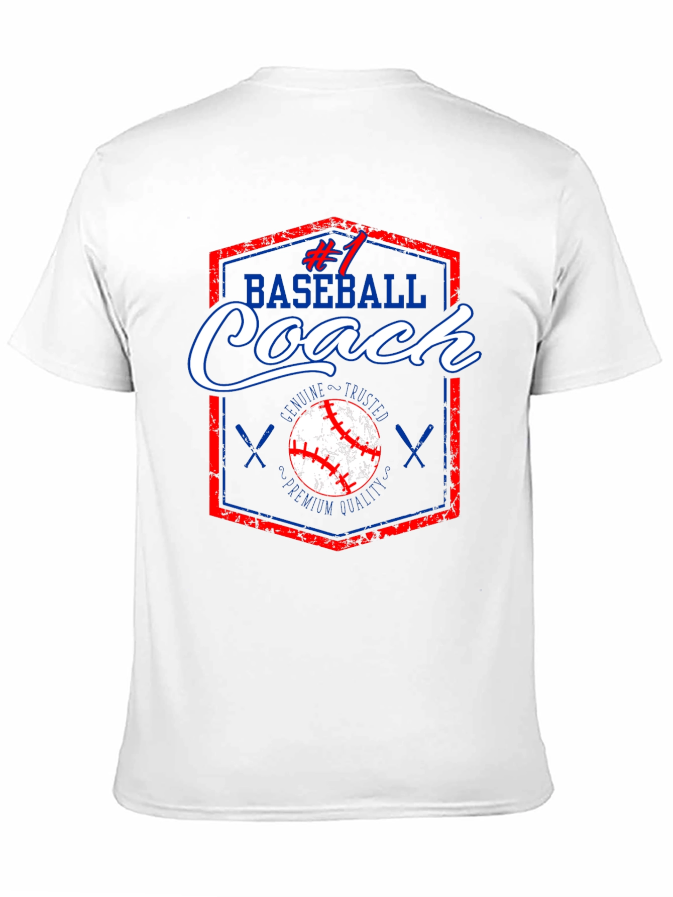 #1 Baseball Coach T-Shirt Premium Quality Genuine & Trusted