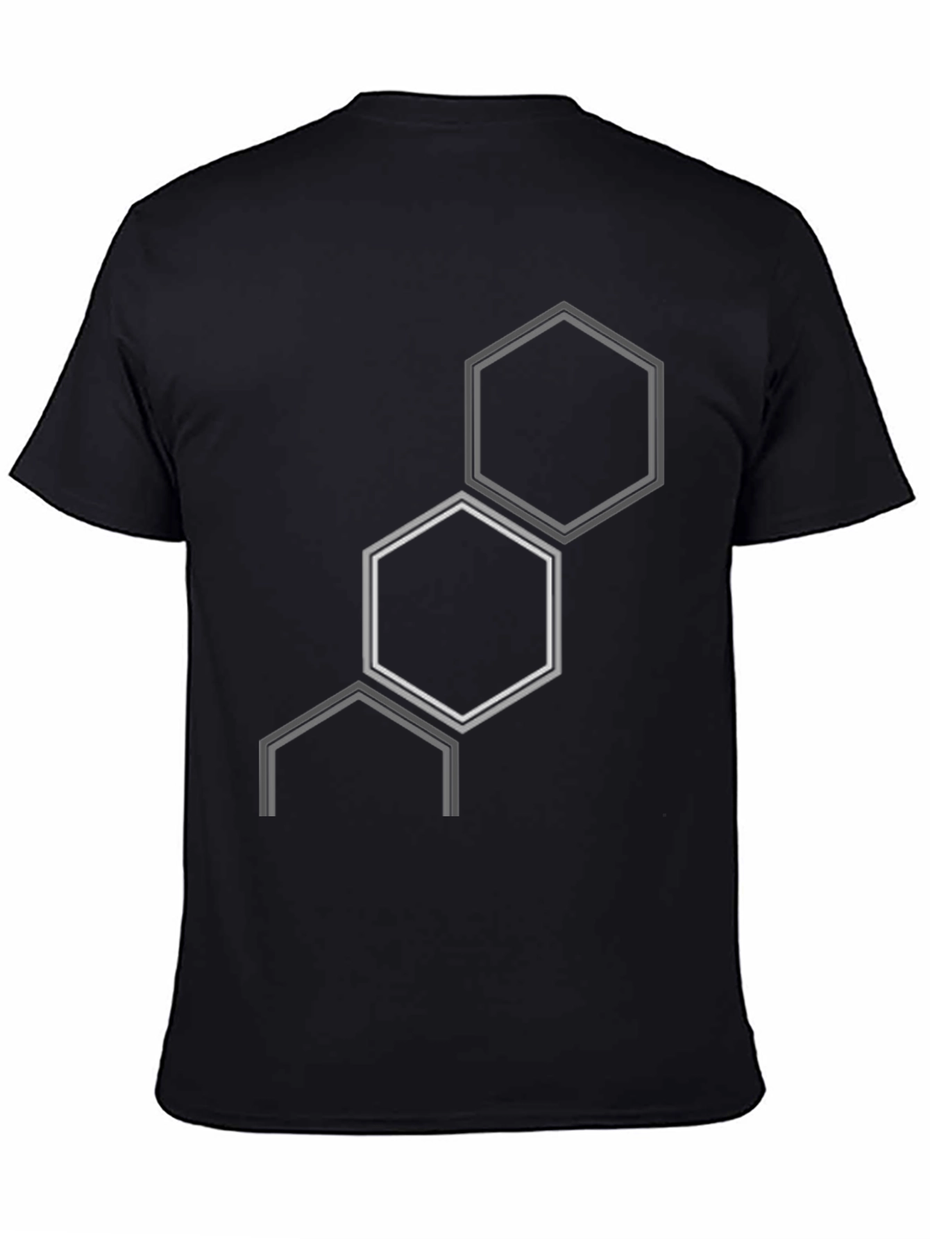 Geometric Hexagon Graphic T-Shirt - Modern Style