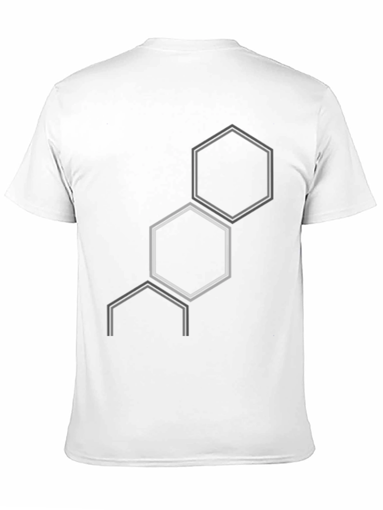 Geometric Hexagon Graphic T-Shirt - Modern Style