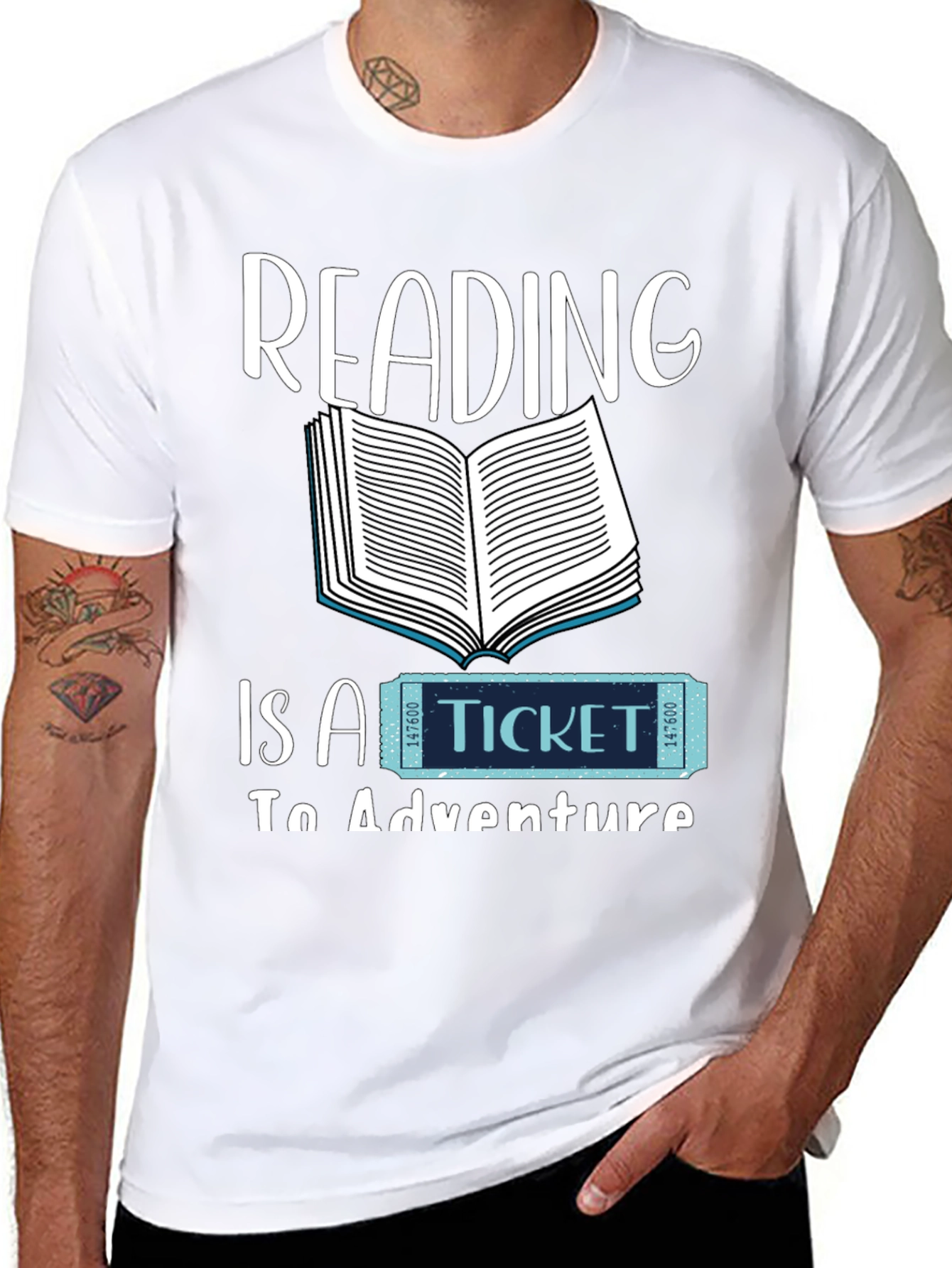 Reading is a Ticket to Adventure Graphic Tee