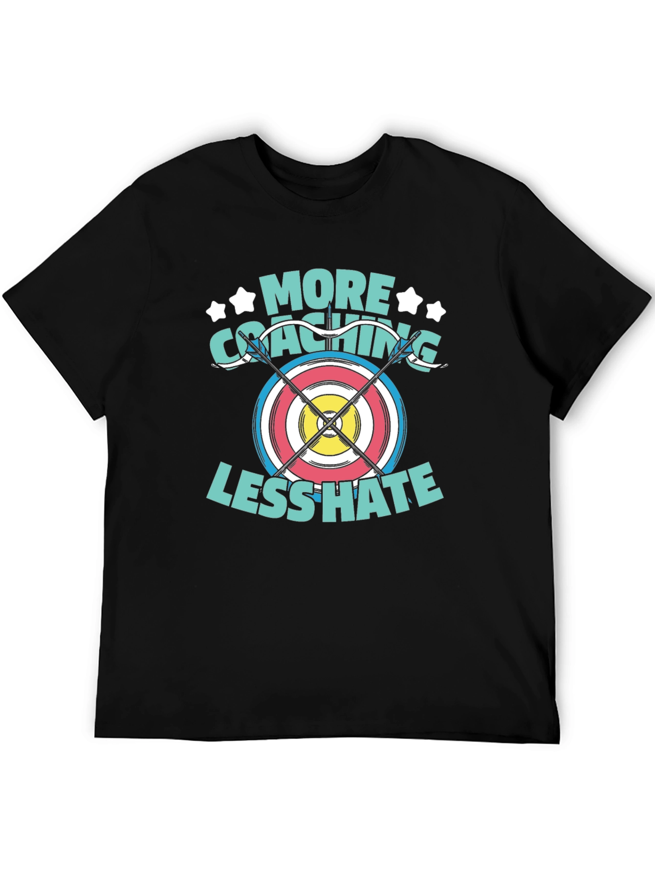 Archery Coaching T-Shirt - More Coaching Less Hate