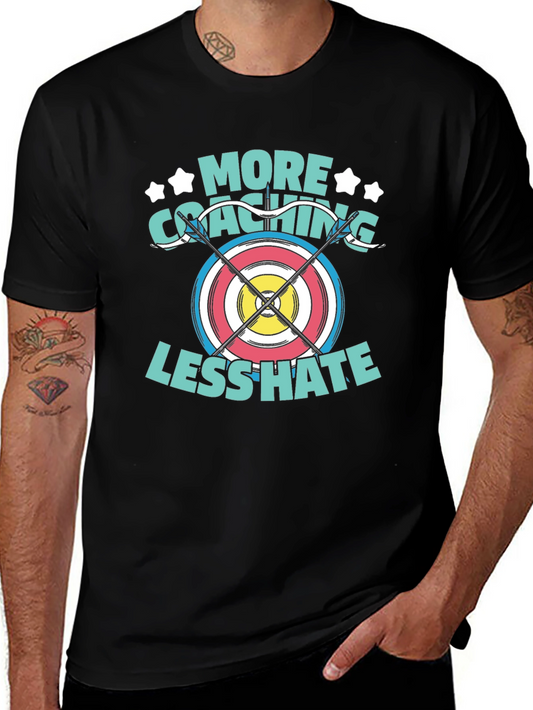 Archery Coaching T-Shirt - More Coaching Less Hate