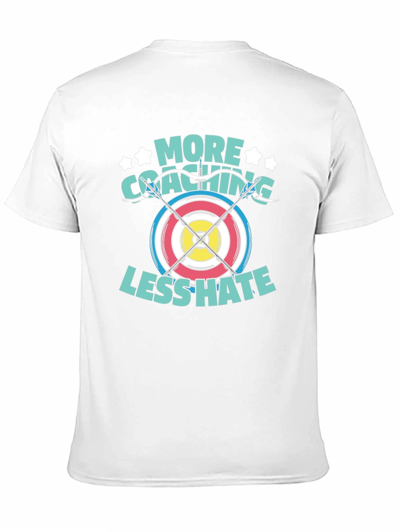 Archery Coaching T-Shirt - More Coaching Less Hate