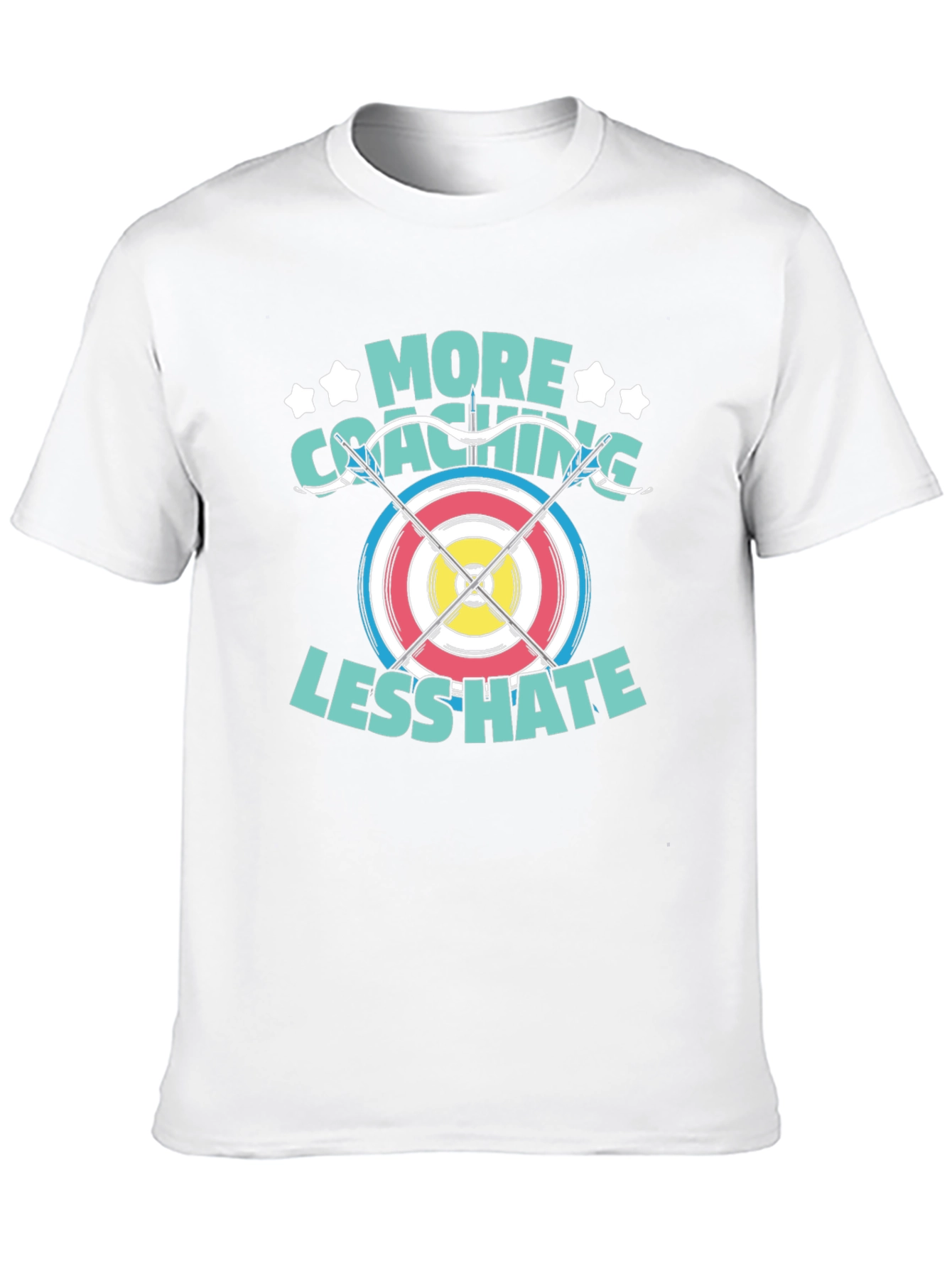 Archery Coaching T-Shirt - More Coaching Less Hate