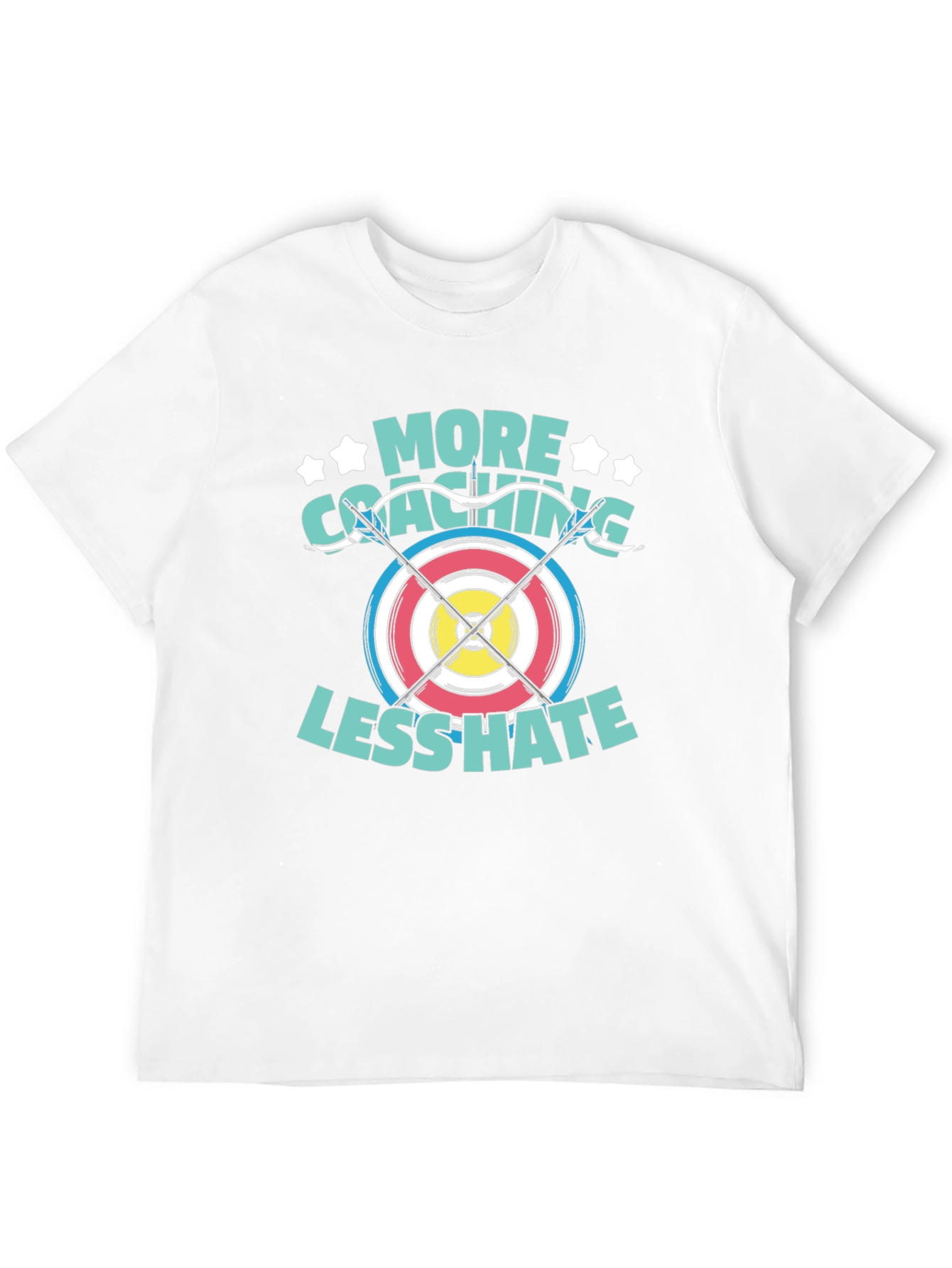Archery Coaching T-Shirt - More Coaching Less Hate