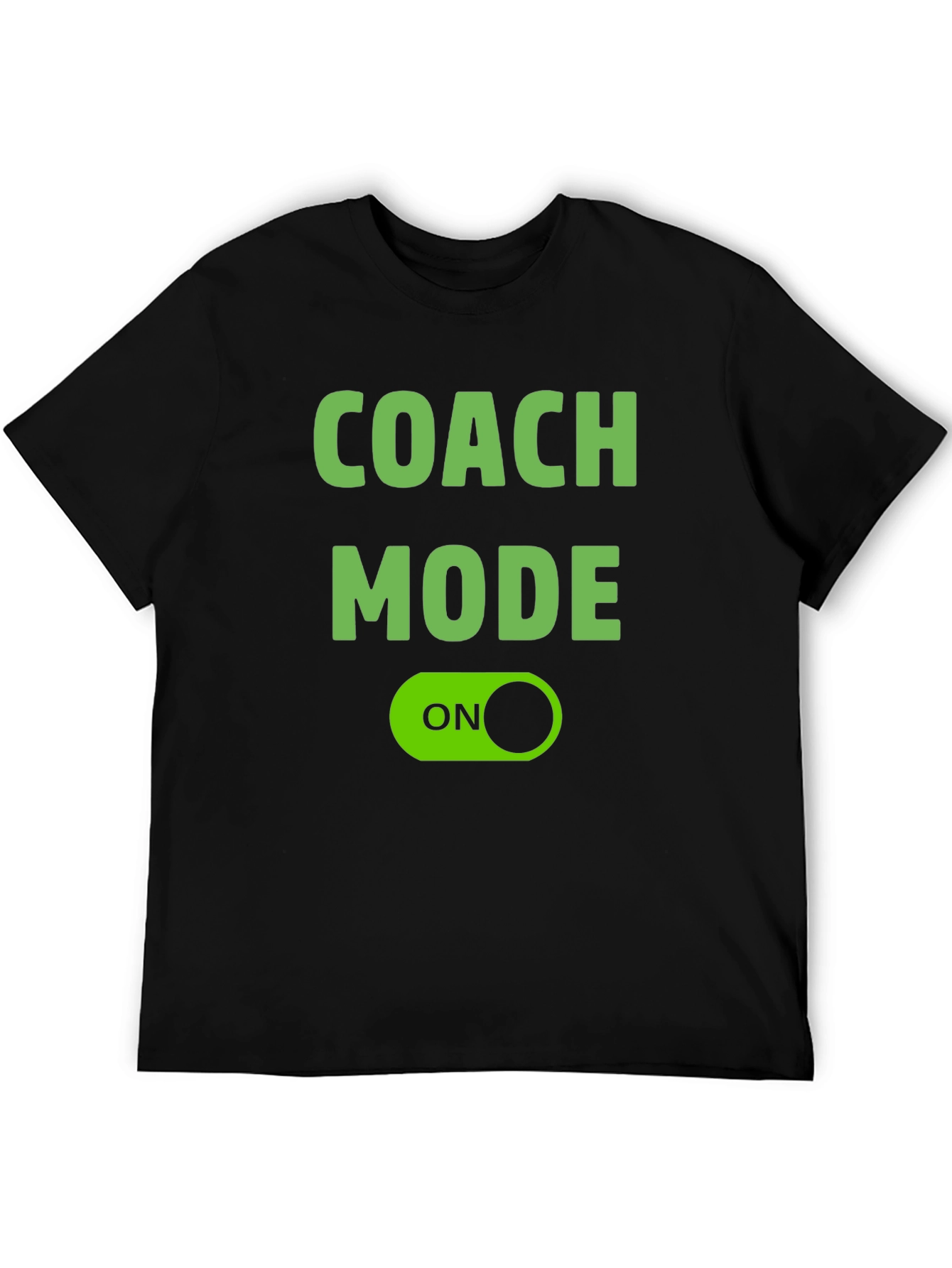 Coach Mode ON Black T-Shirt
