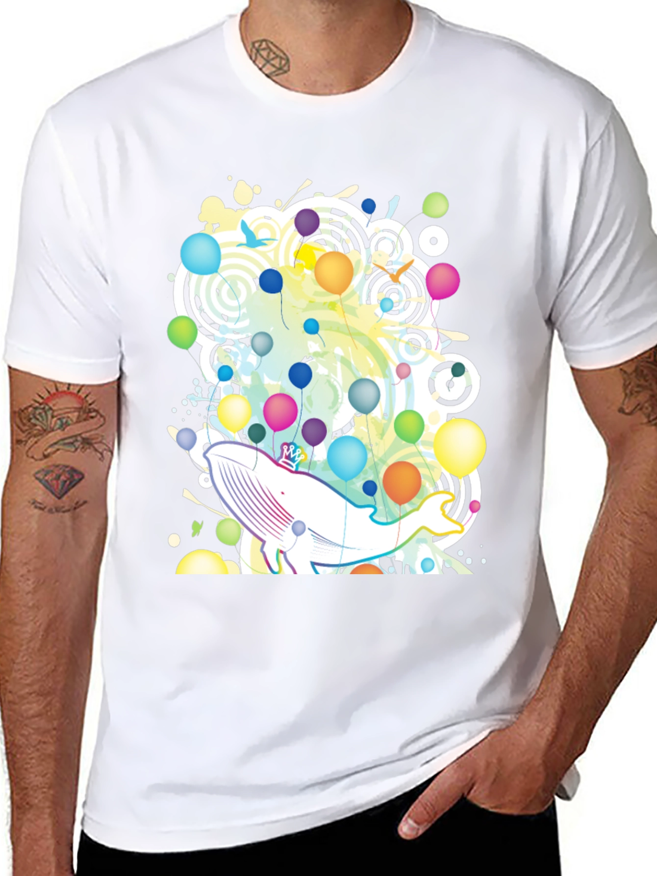 Whimsical Whale Graphic Tee