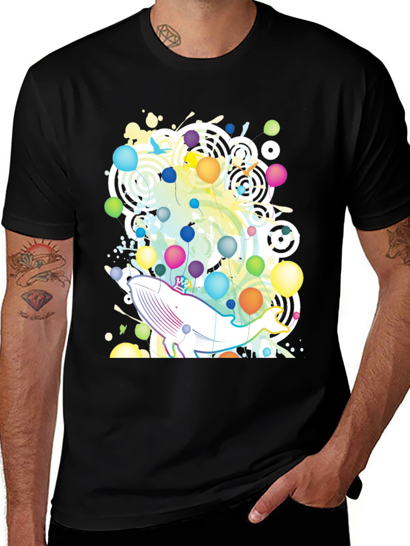 Whimsical Whale Graphic Tee