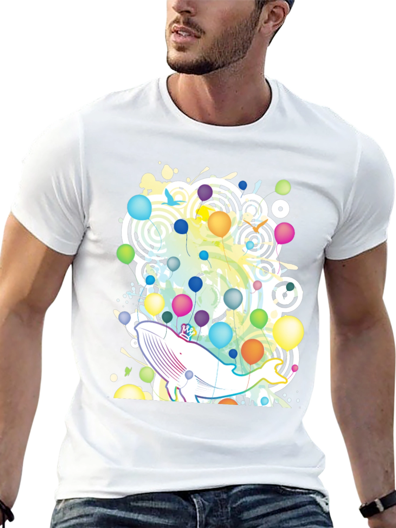 Whimsical Whale Graphic Tee