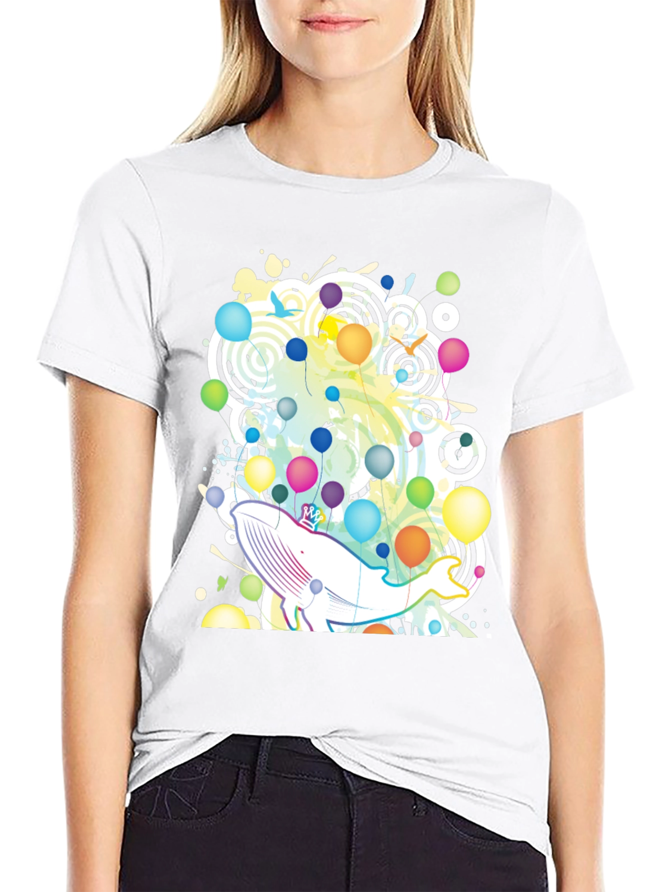 Whimsical Whale Graphic Tee