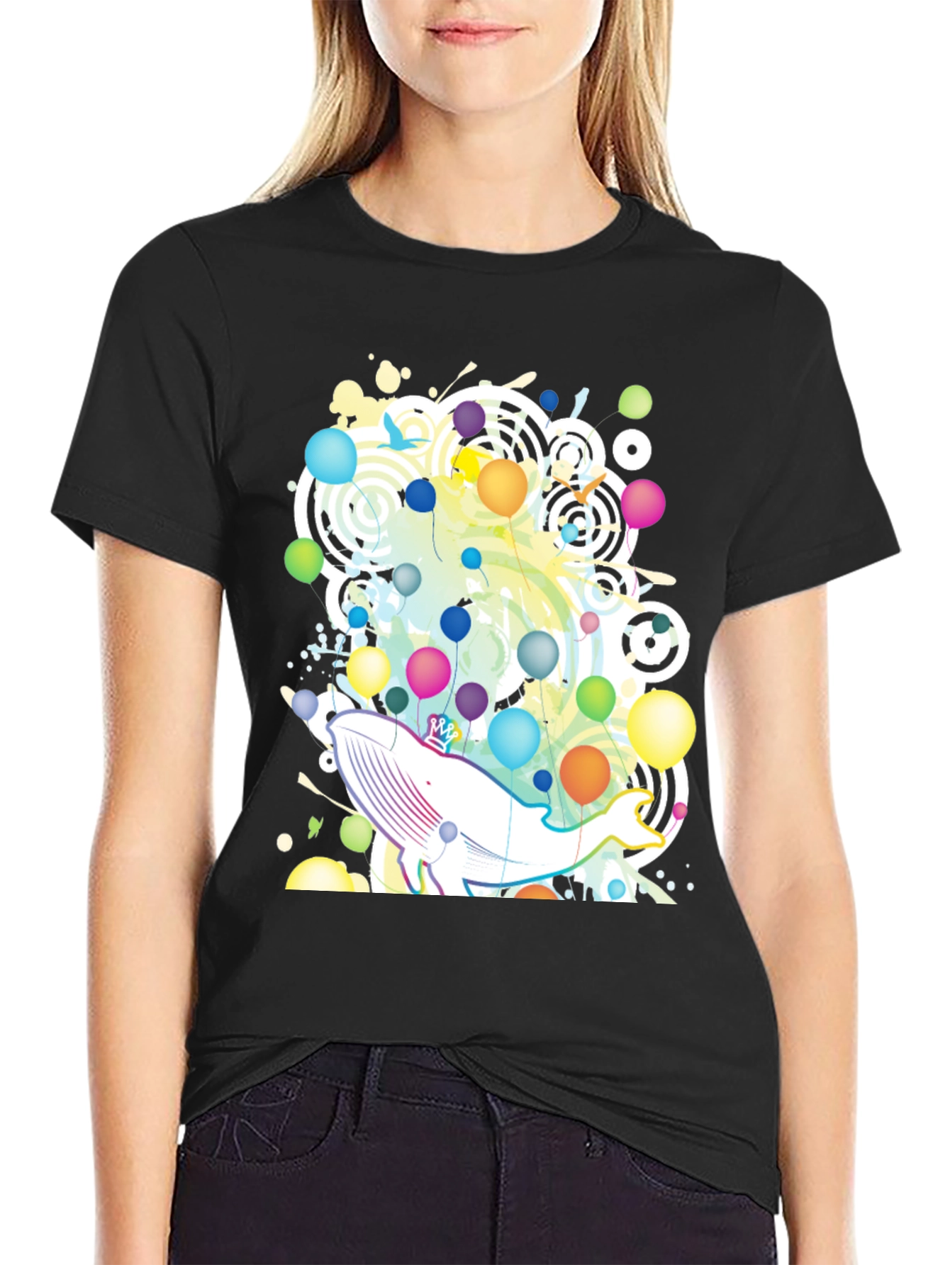 Whimsical Whale Graphic Tee