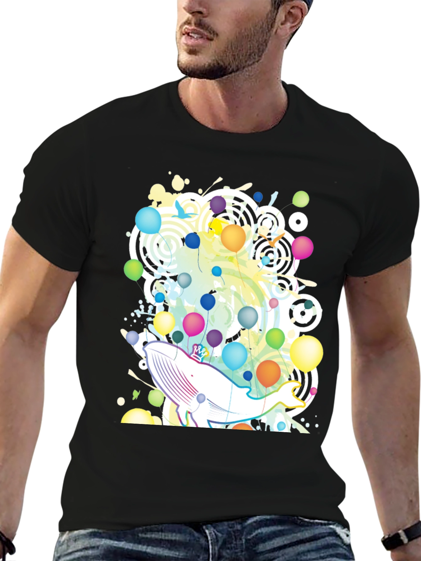 Whimsical Whale Graphic Tee