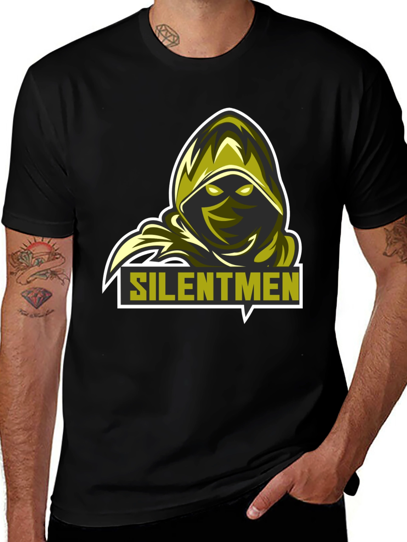 Silentmen Graphic Tee - Mens Black T-Shirt