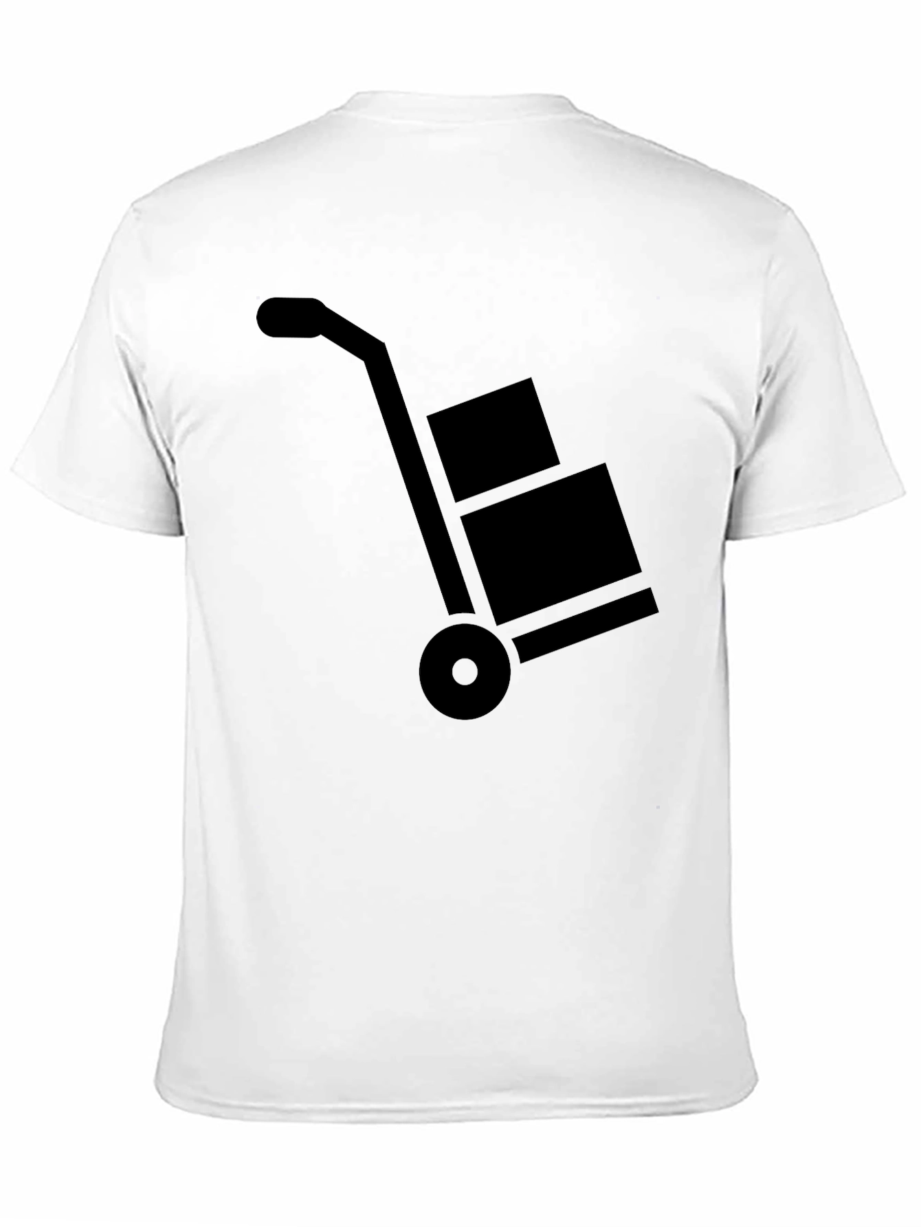 Moving Dolly Graphic Tee - Black Cotton T-Shirt