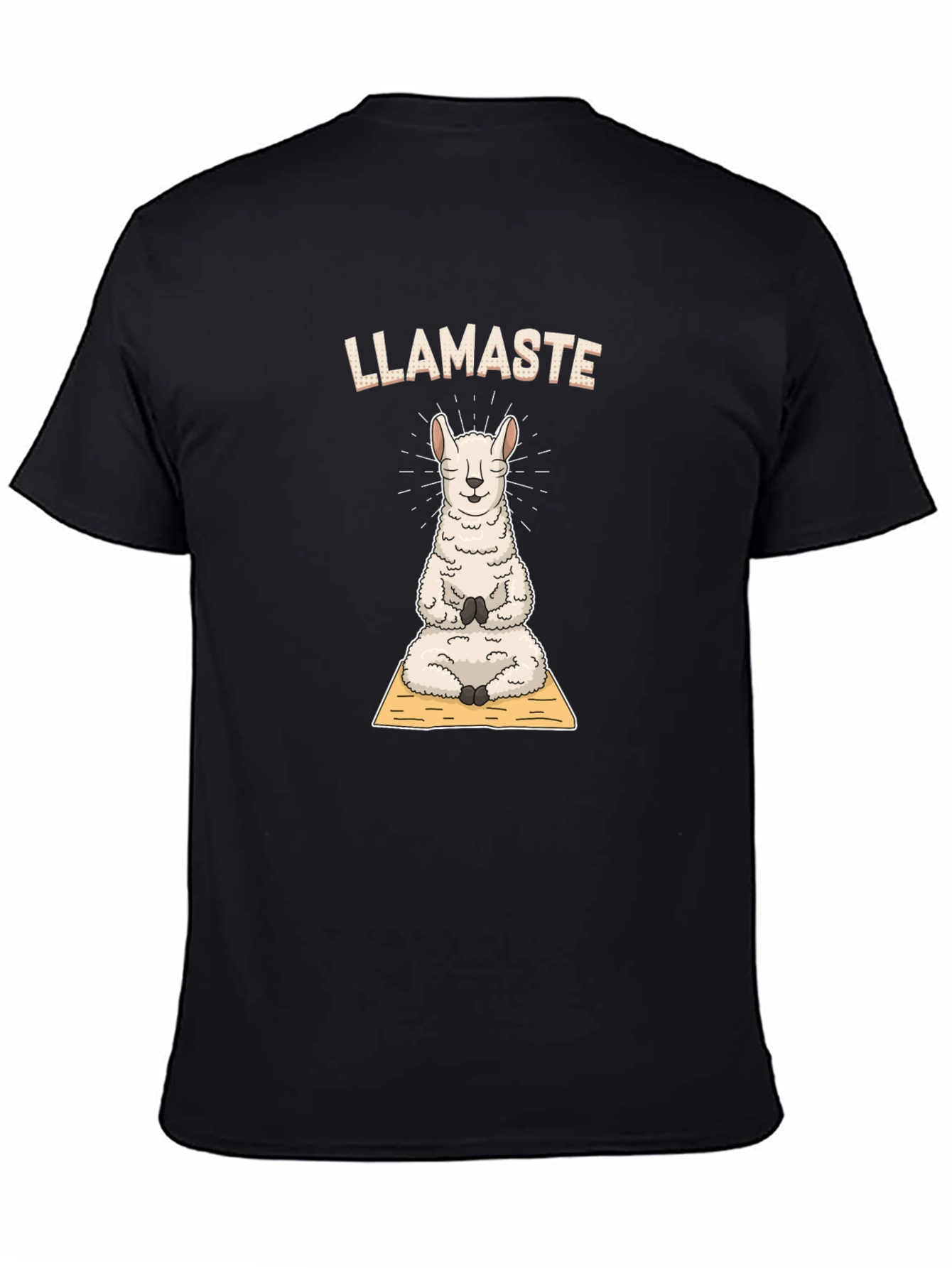 Llamaste Yoga T-Shirt - Meditating Llama Tee