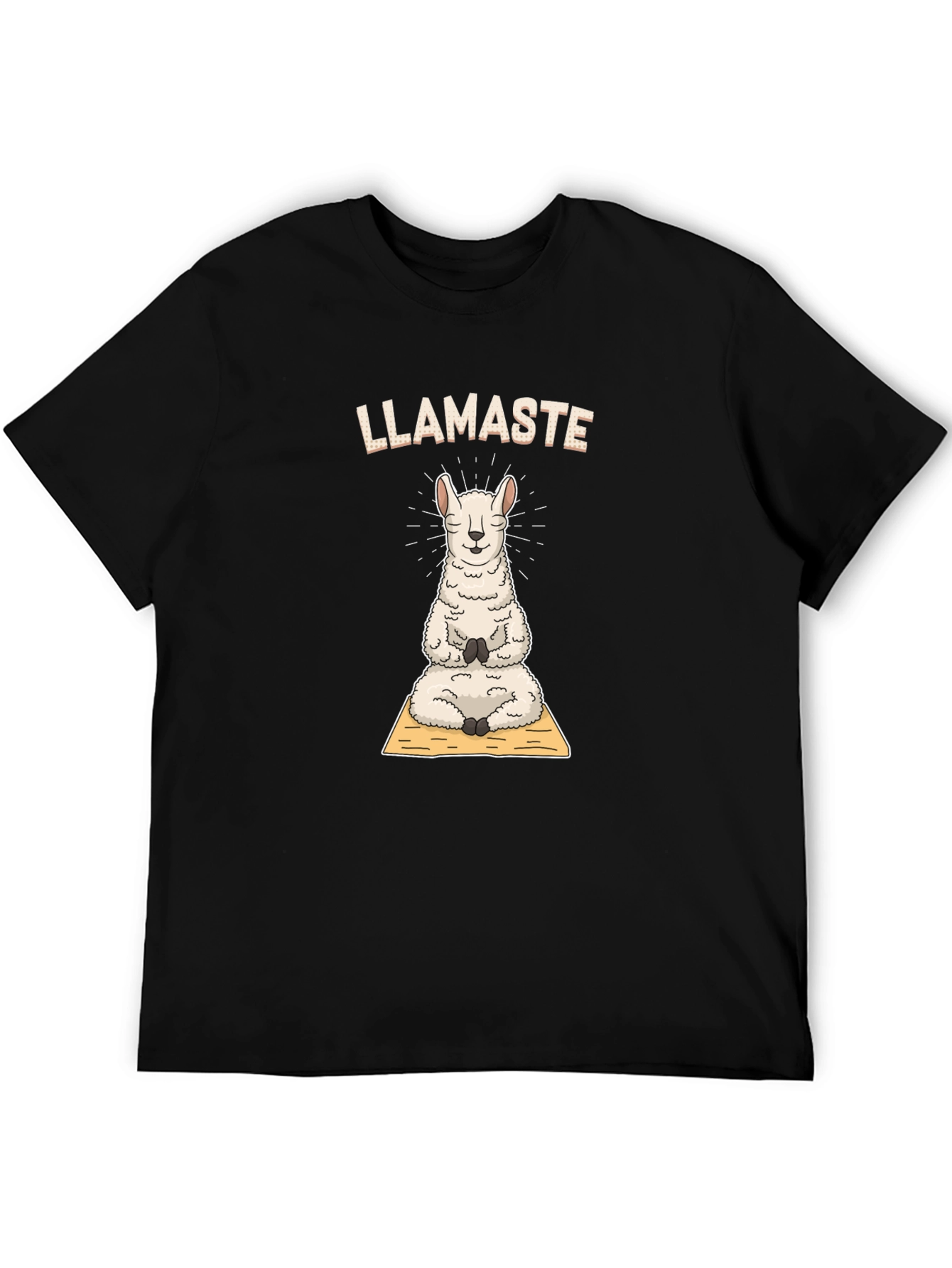 Llamaste Yoga T-Shirt - Meditating Llama Tee