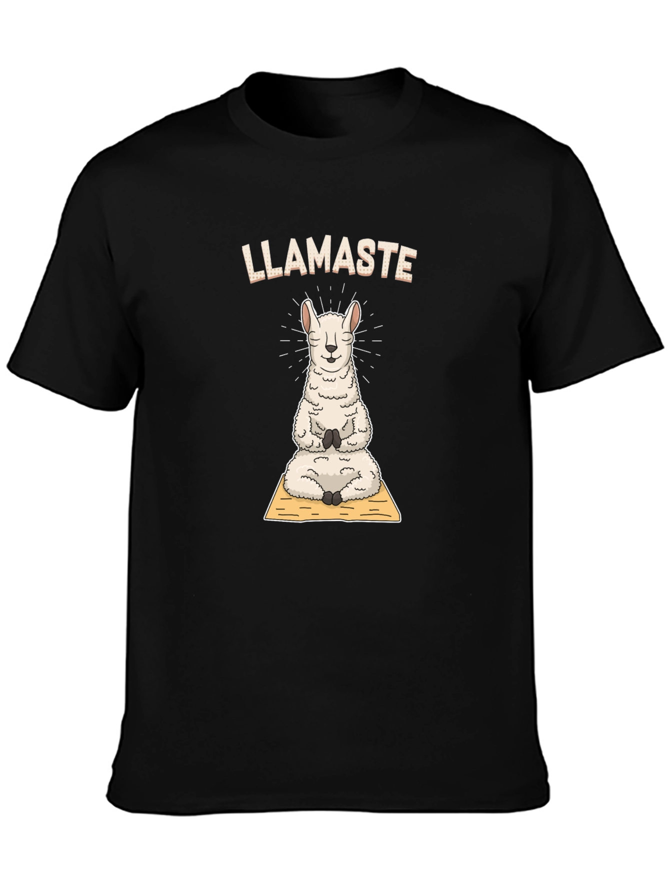 Llamaste Yoga T-Shirt - Meditating Llama Tee