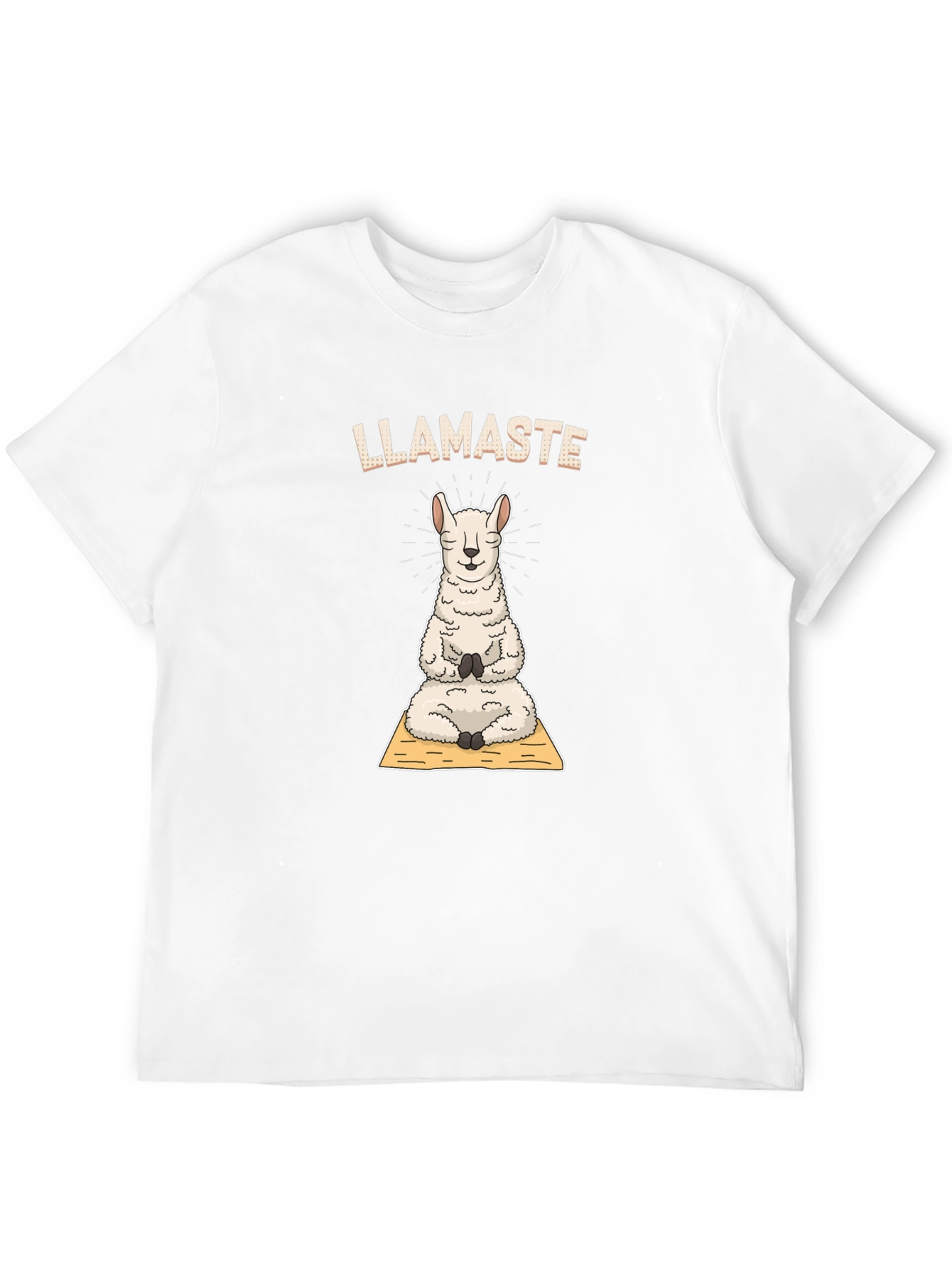 Llamaste Yoga T-Shirt - Meditating Llama Tee