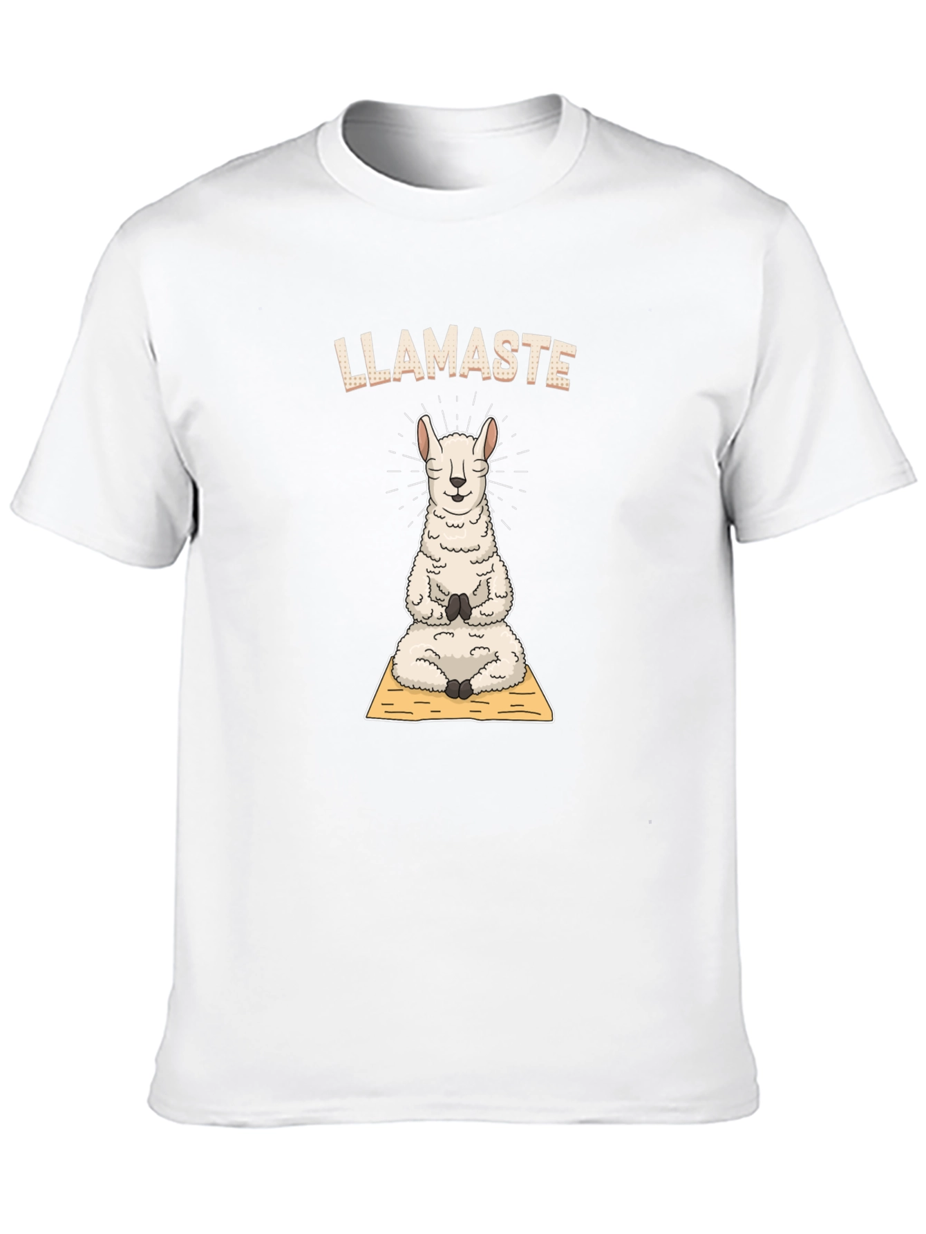 Llamaste Yoga T-Shirt - Meditating Llama Tee