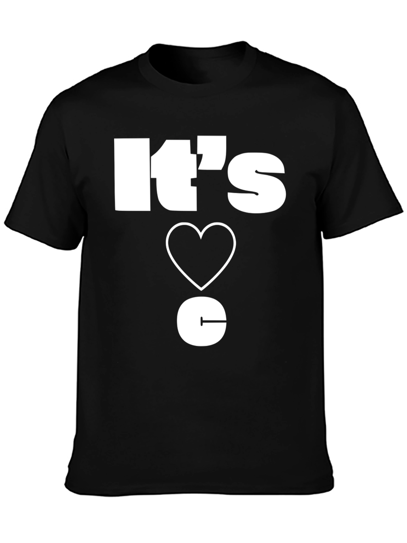 Its Love C T-Shirt - Unique Design