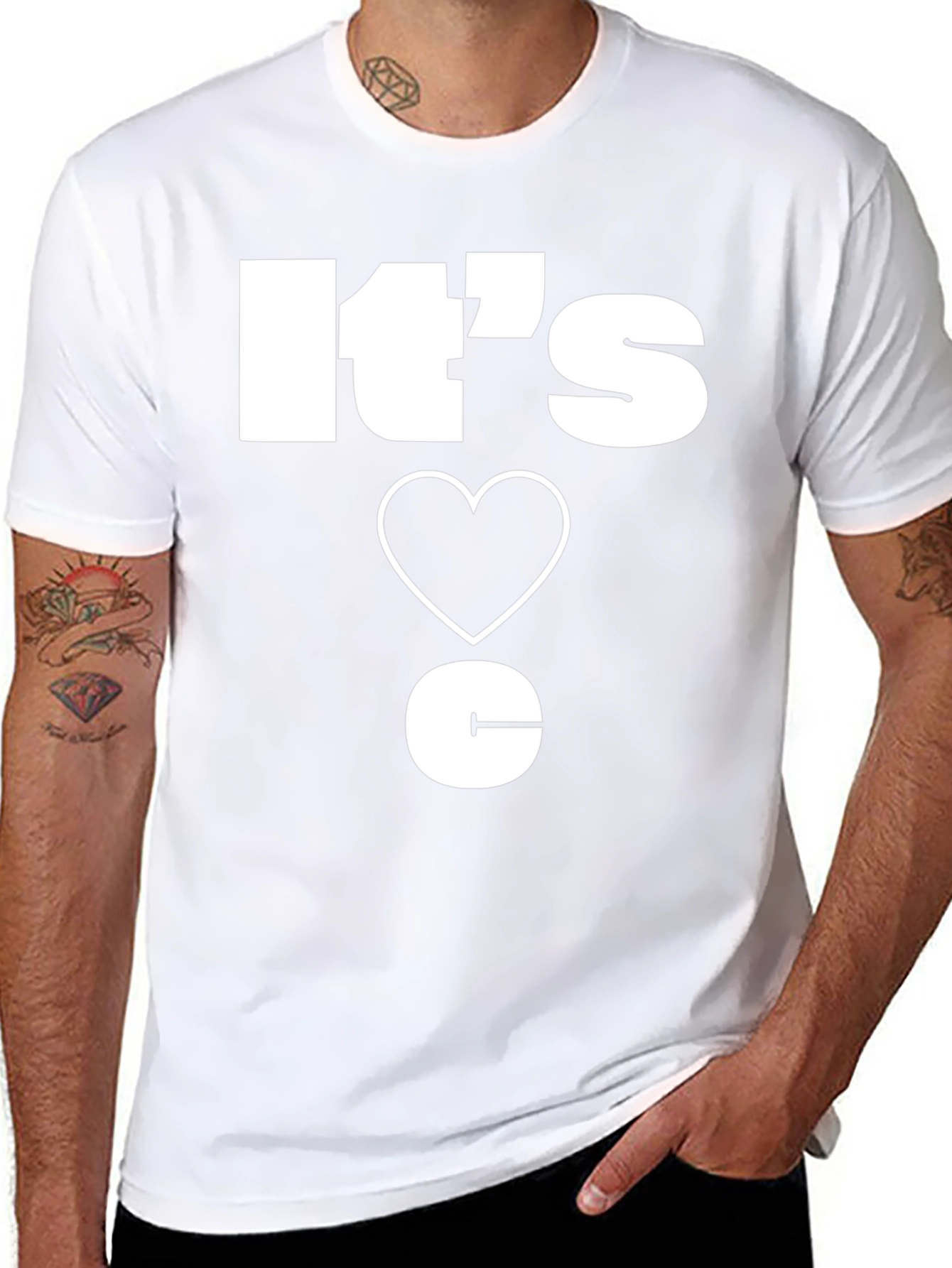 Its Love C T-Shirt - Unique Design