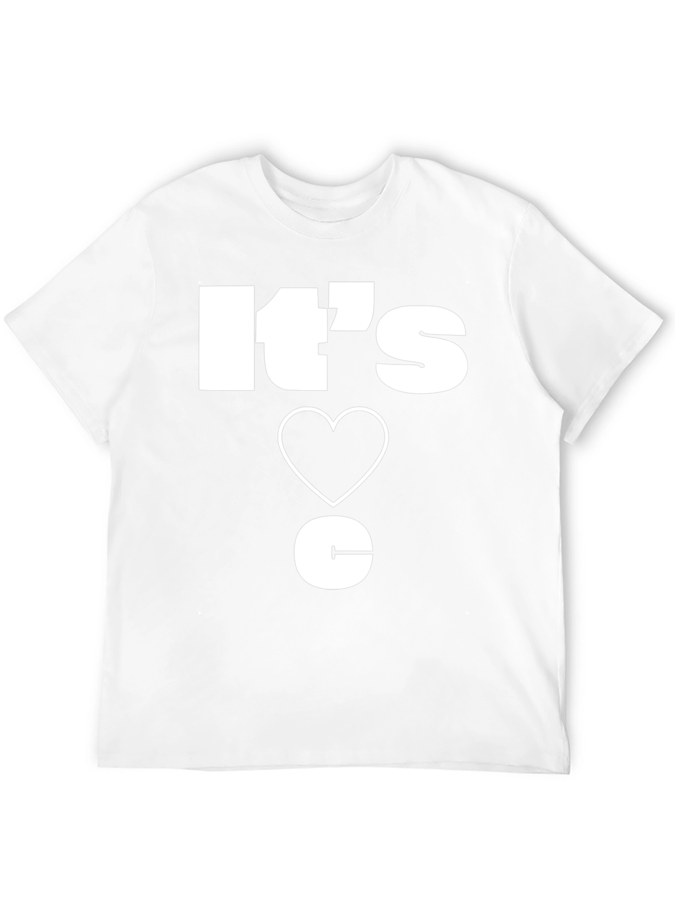 Its Love C T-Shirt - Unique Design