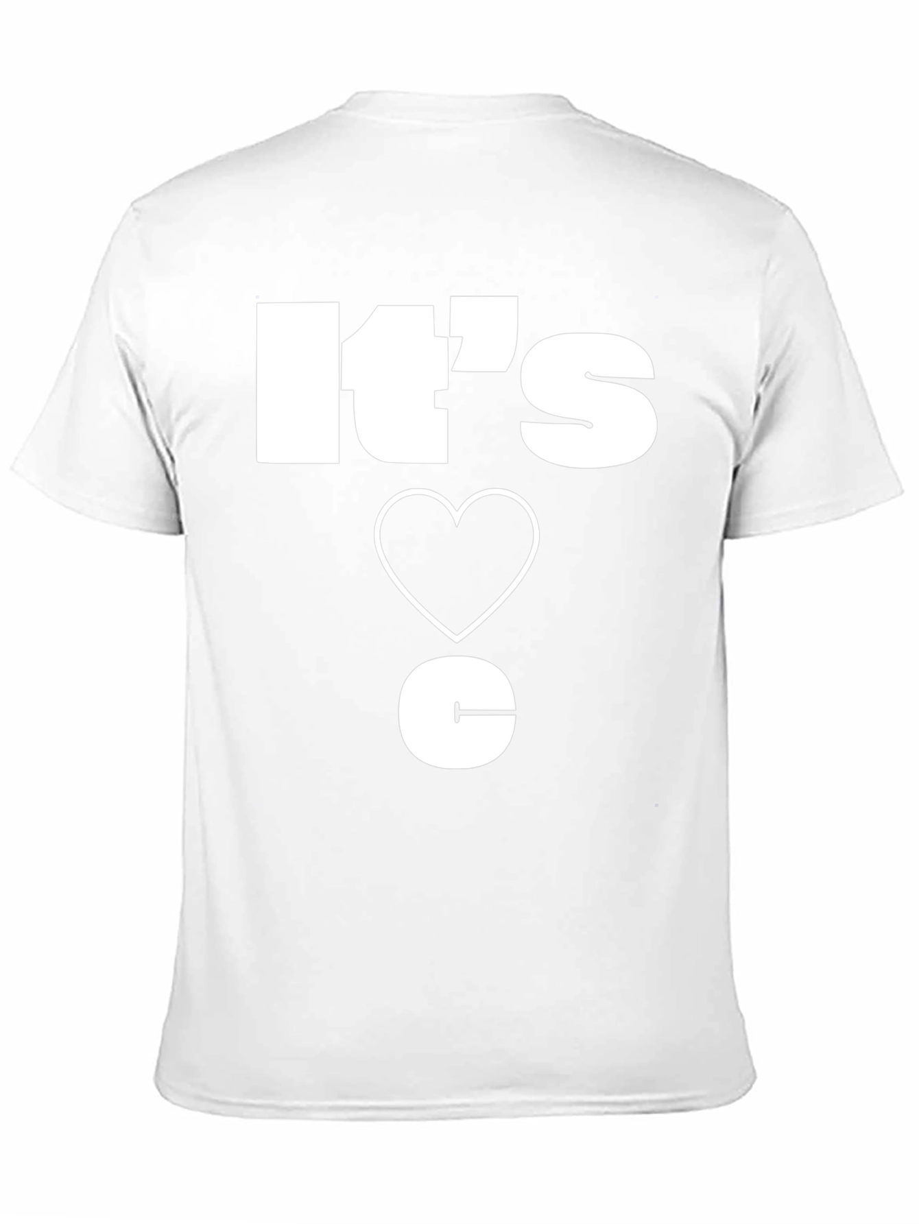 Its Love C T-Shirt - Unique Design