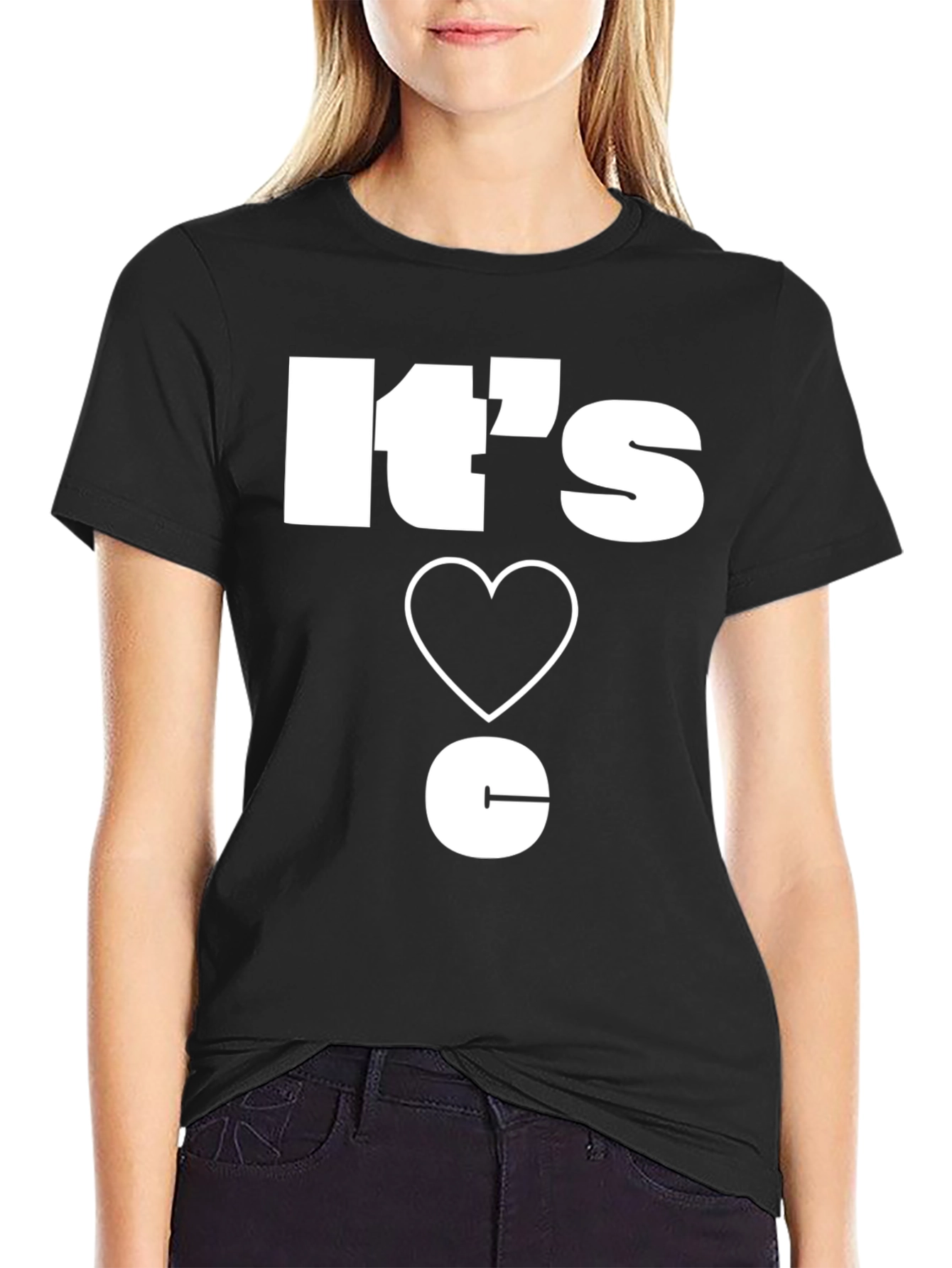 Its Love C T-Shirt - Unique Design