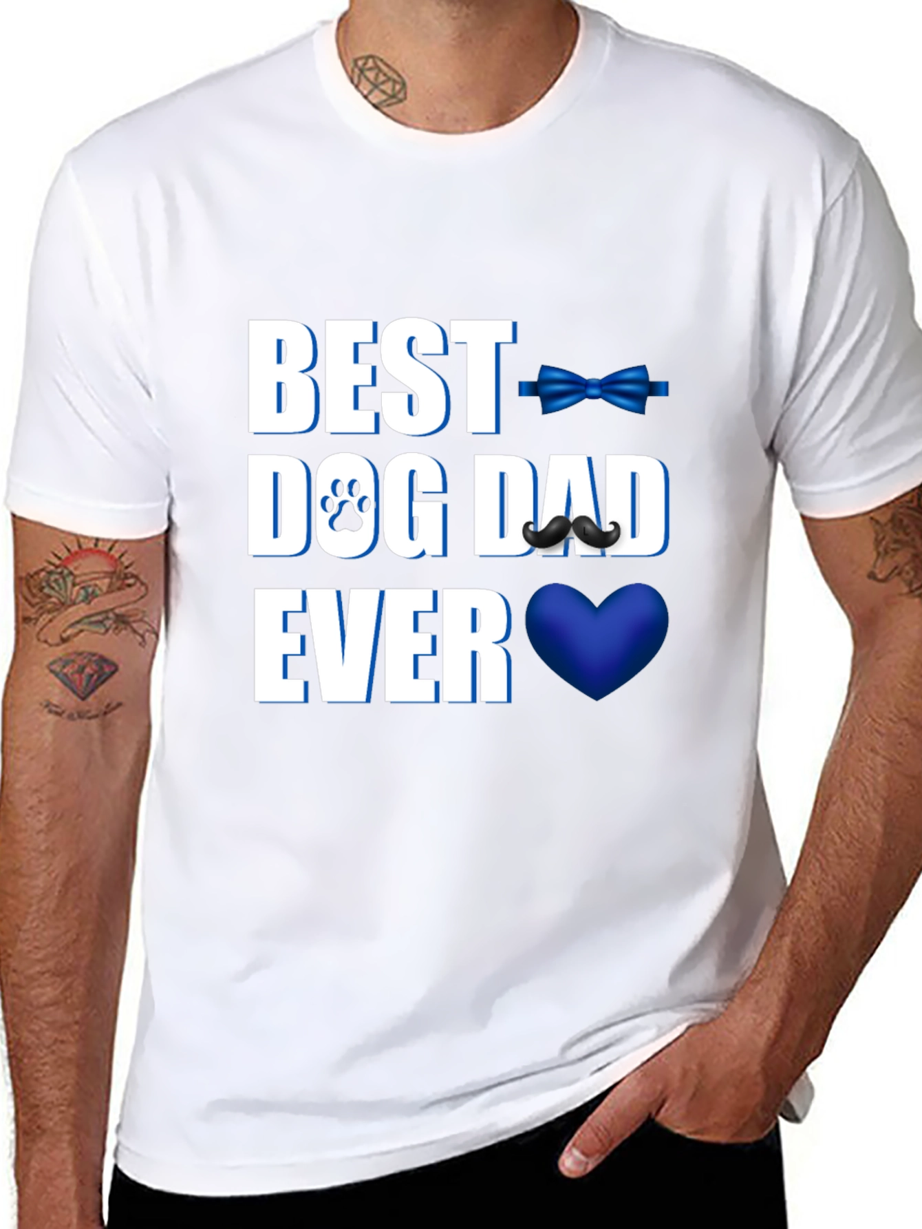 Best Dog Dad Ever T-Shirt - Black