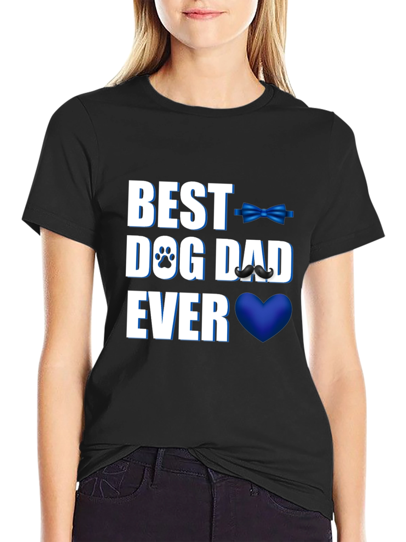 Best Dog Dad Ever T-Shirt - Black