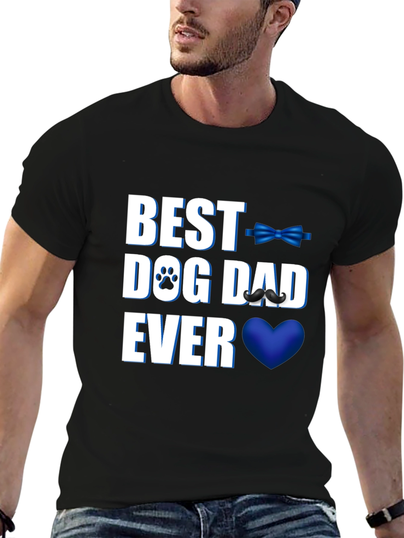 Best Dog Dad Ever T-Shirt - Black
