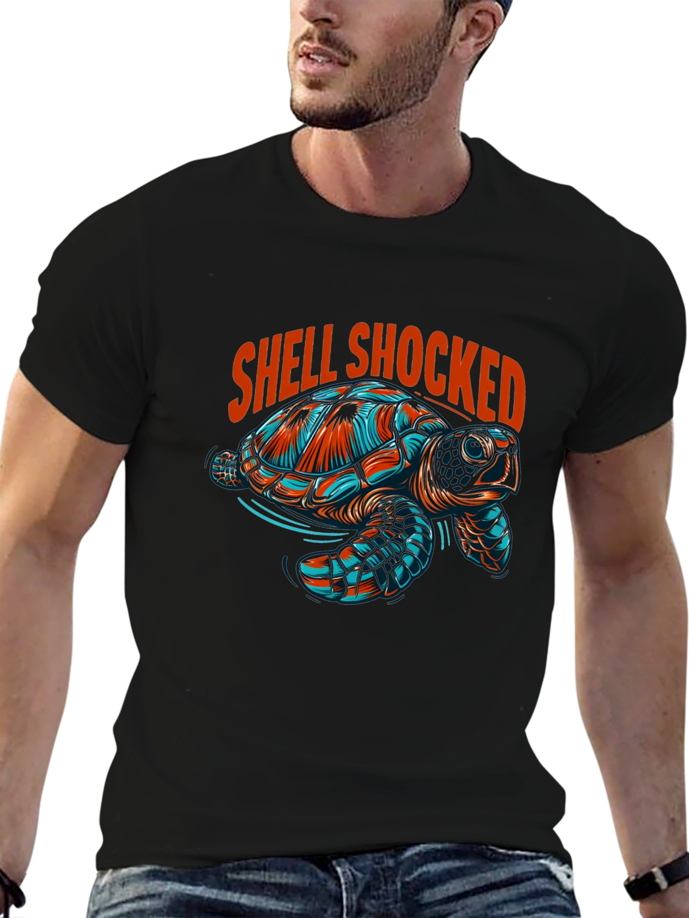 Shell Shocked Turtle Graphic Tee