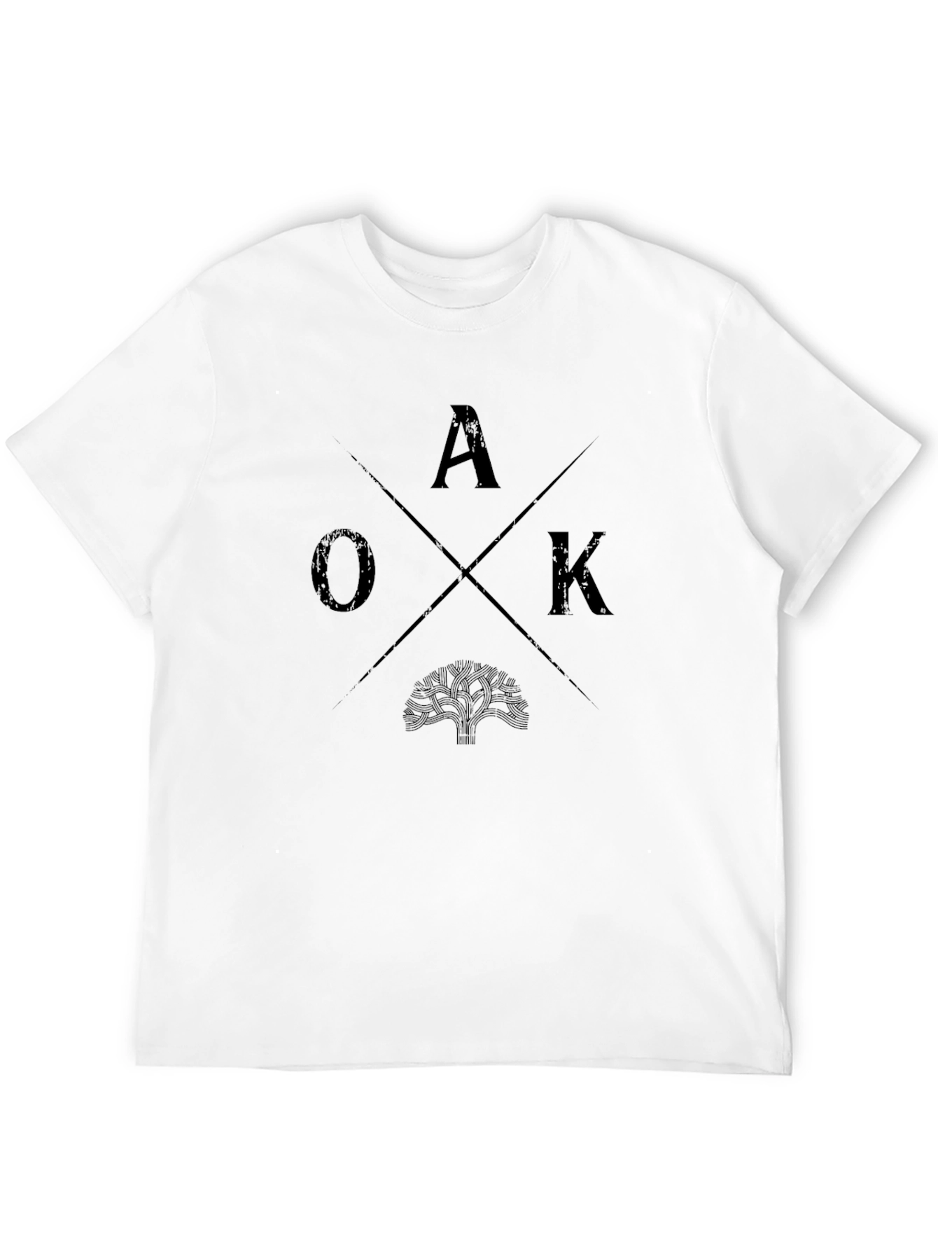 OAK Tree Graphic Tee - Mens Black T-Shirt