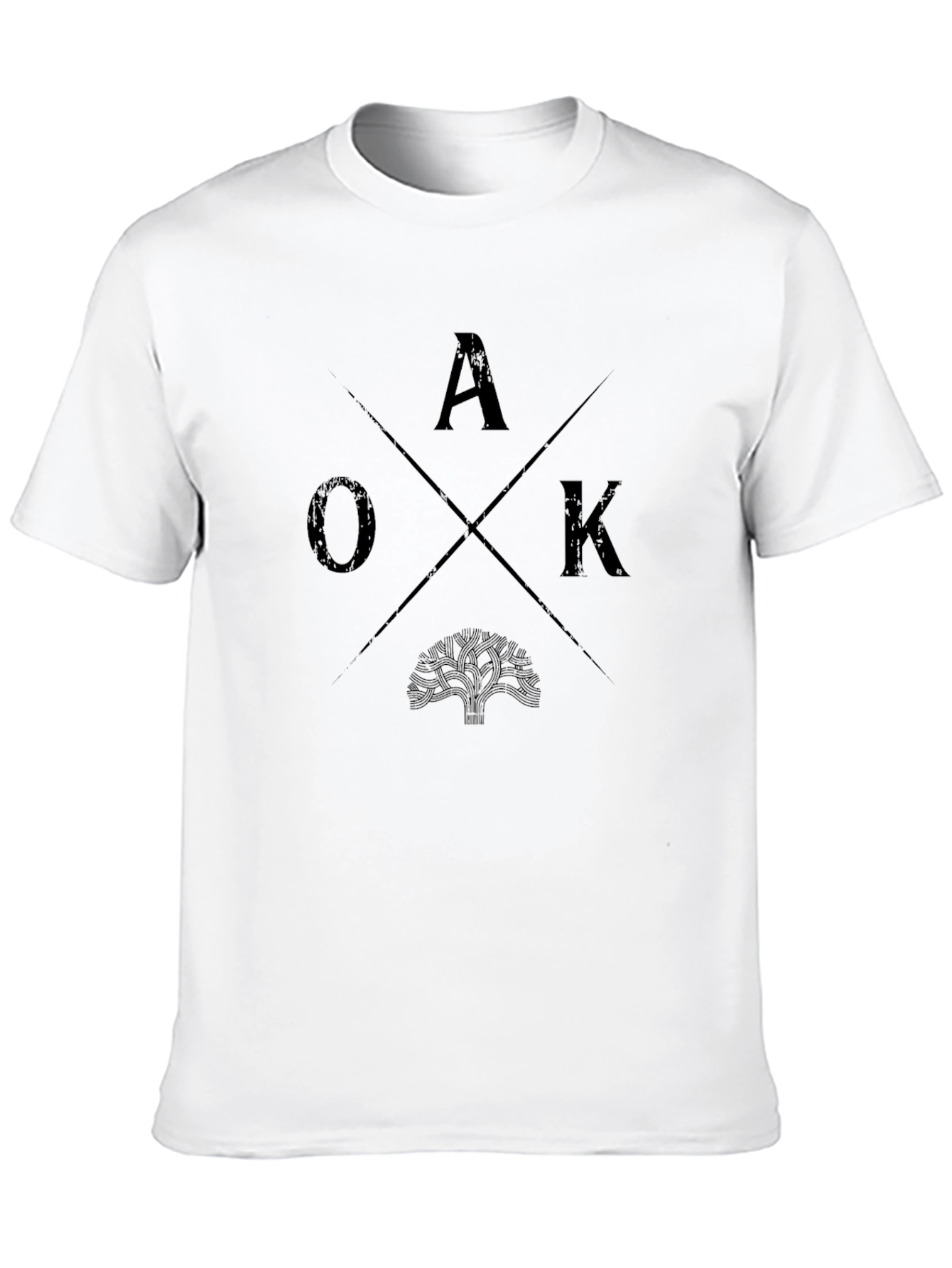 OAK Tree Graphic Tee - Mens Black T-Shirt