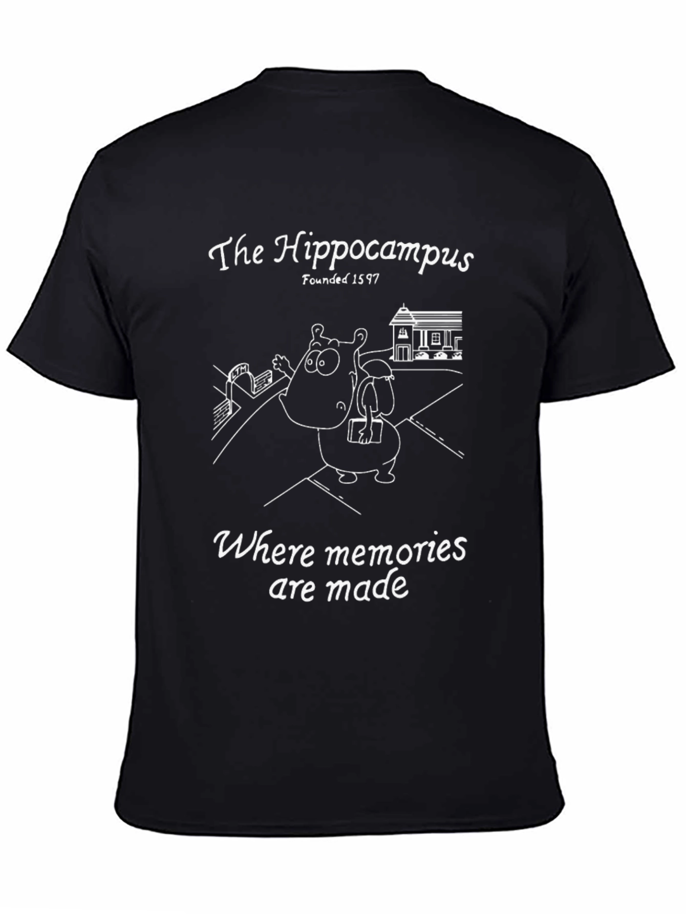 Hippocampus Memory T-Shirt - Black