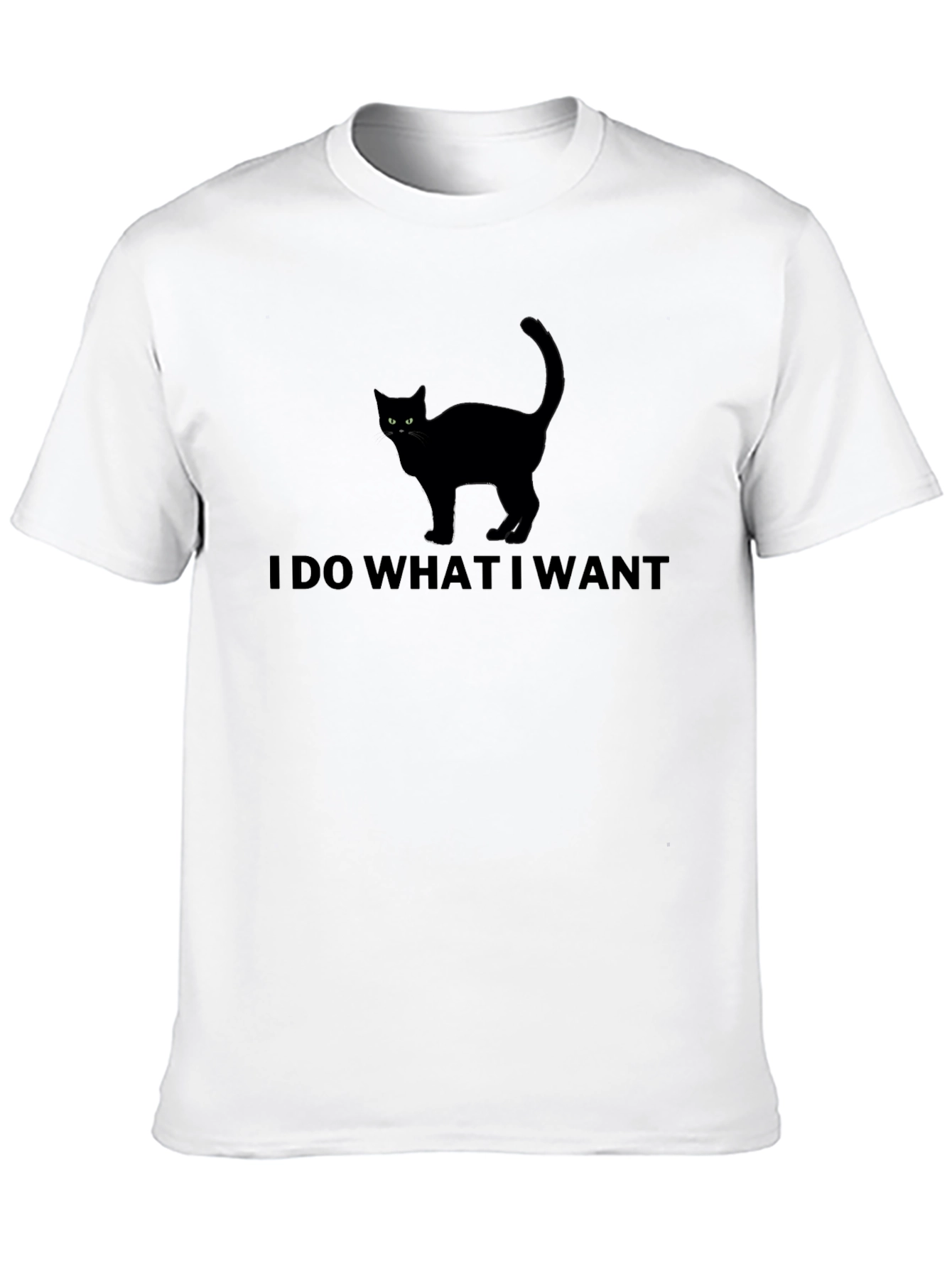 I Do What I Want Cat T-Shirt - Black