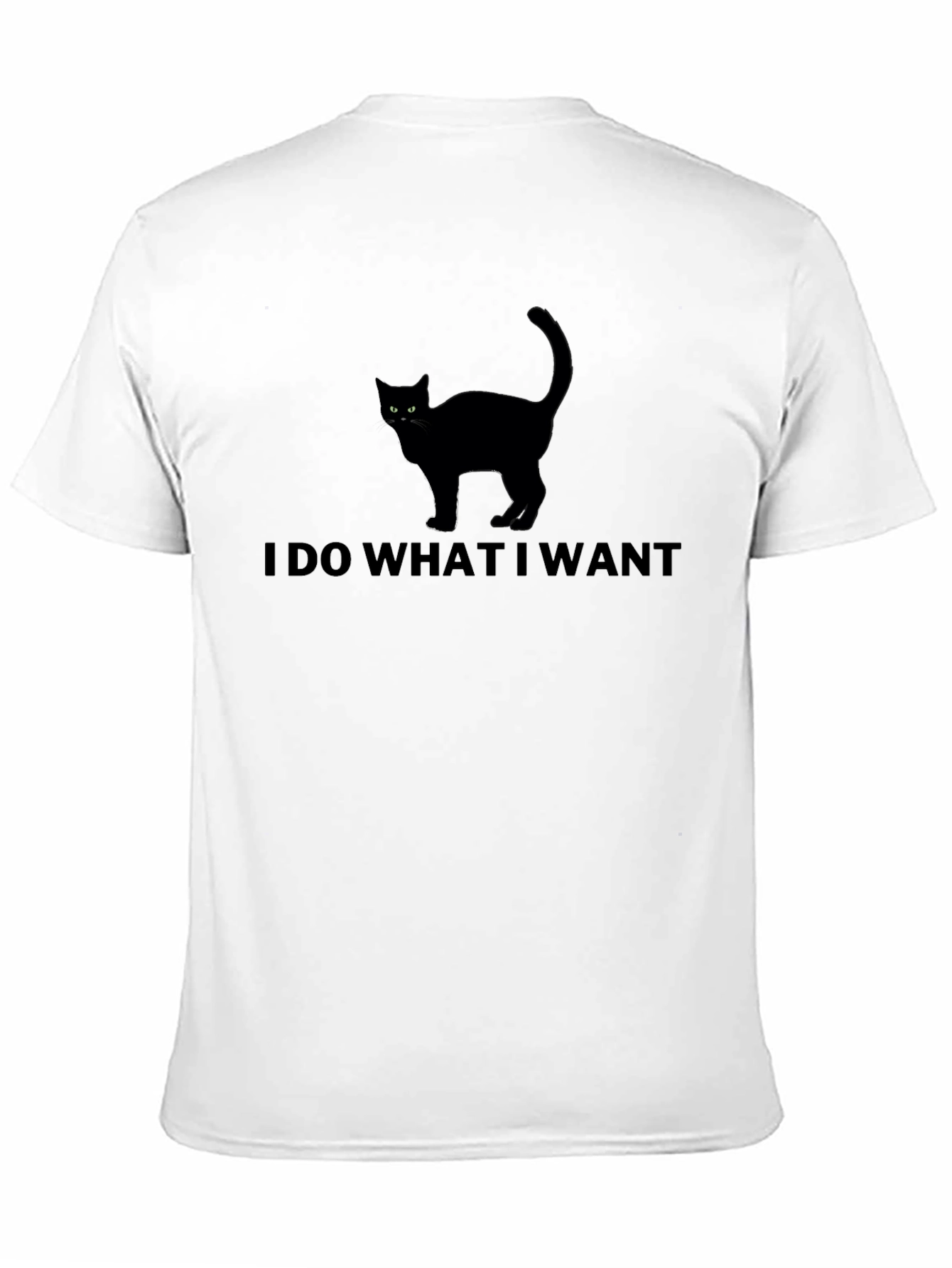 I Do What I Want Cat T-Shirt - Black