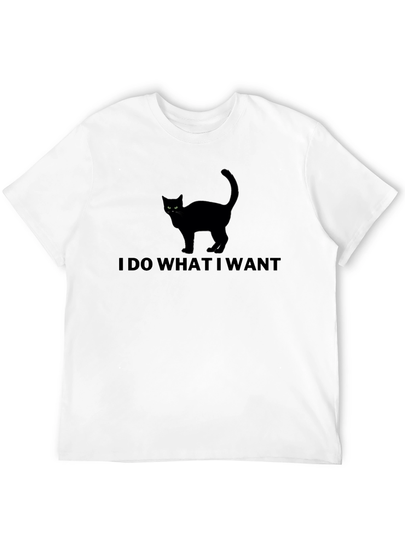 I Do What I Want Cat T-Shirt - Black