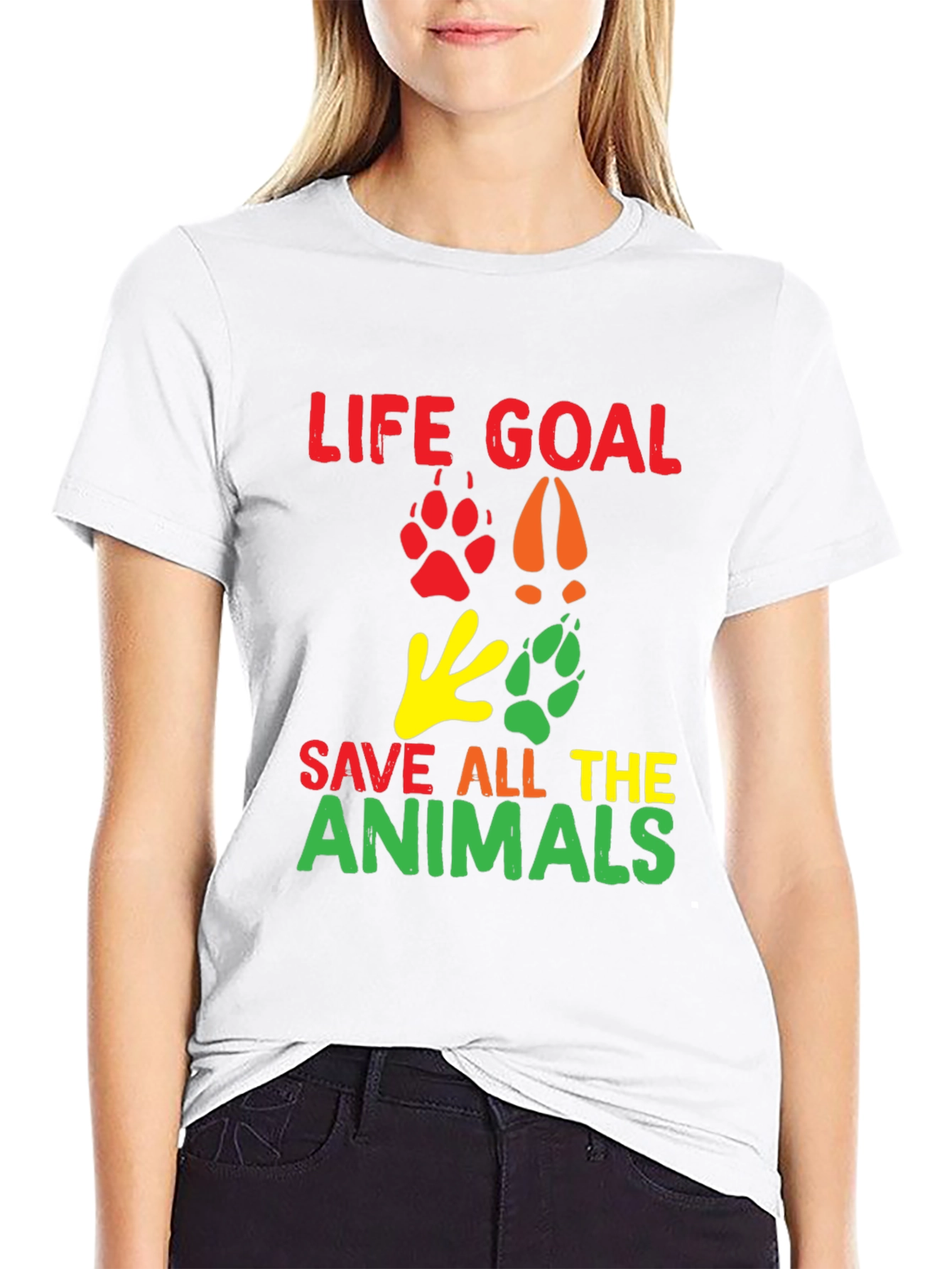 Life Goal: Save All The Animals Graphic T-Shirt