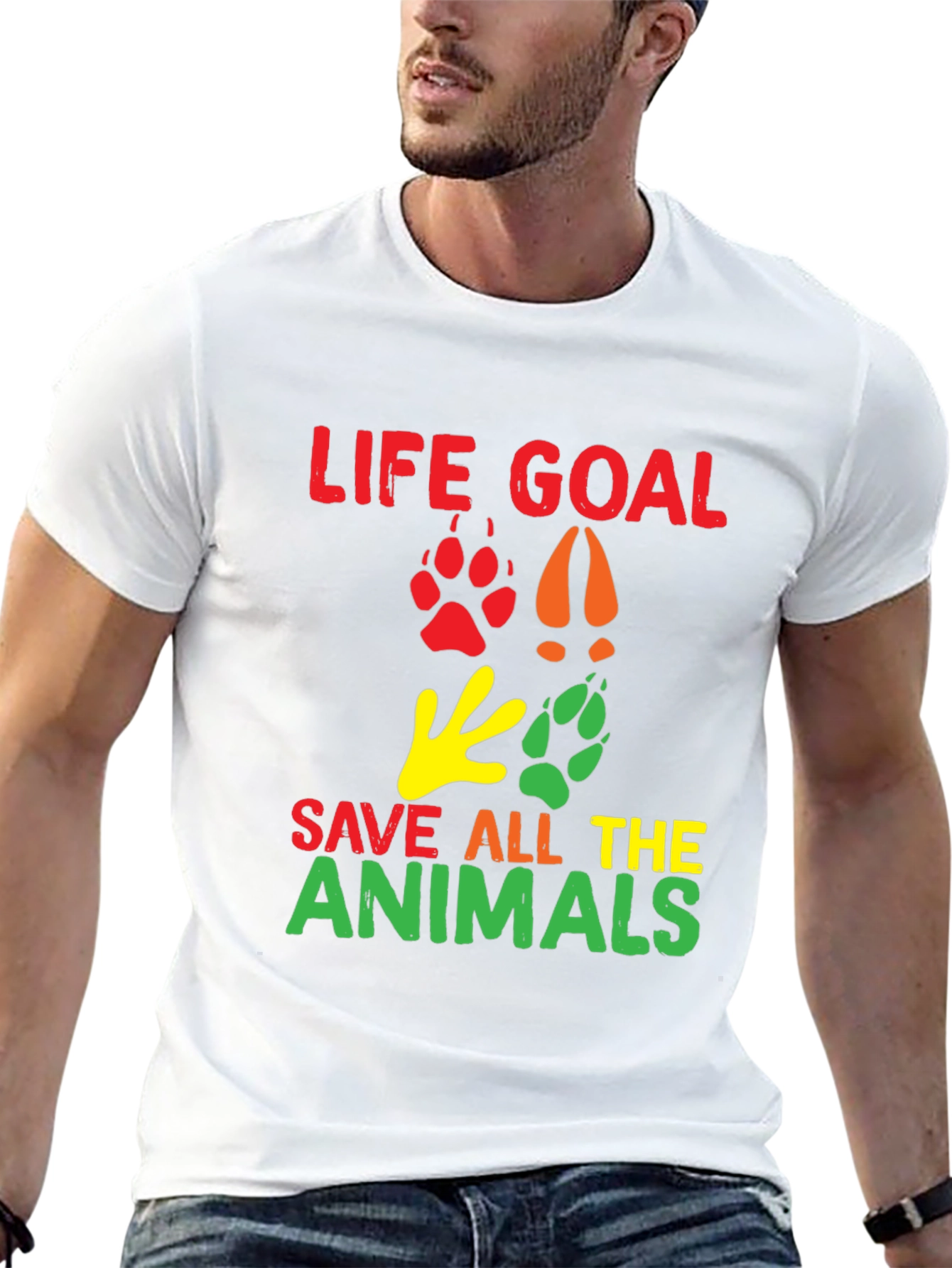 Life Goal: Save All The Animals Graphic T-Shirt