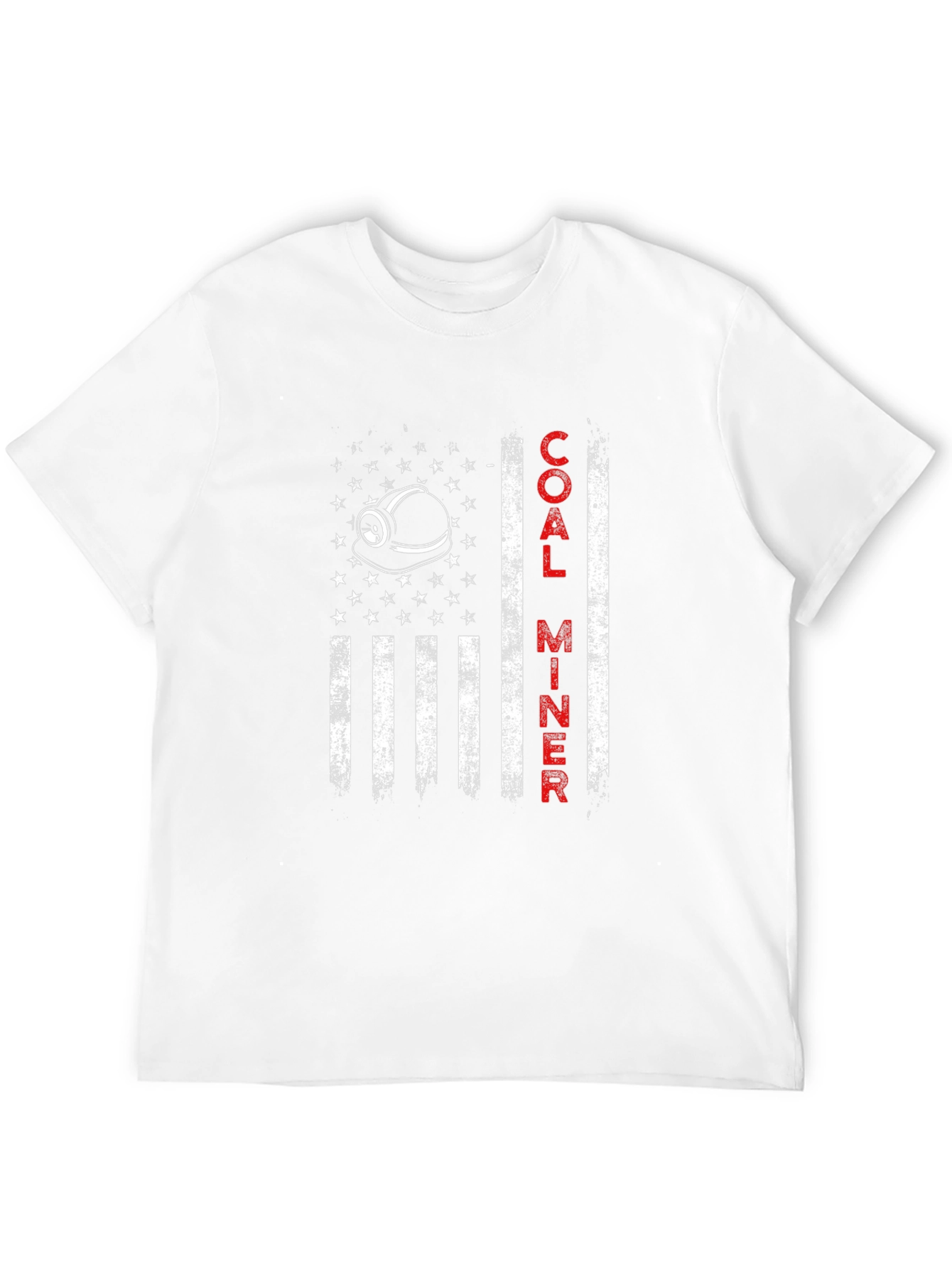 Coal Miner American Flag T-Shirt