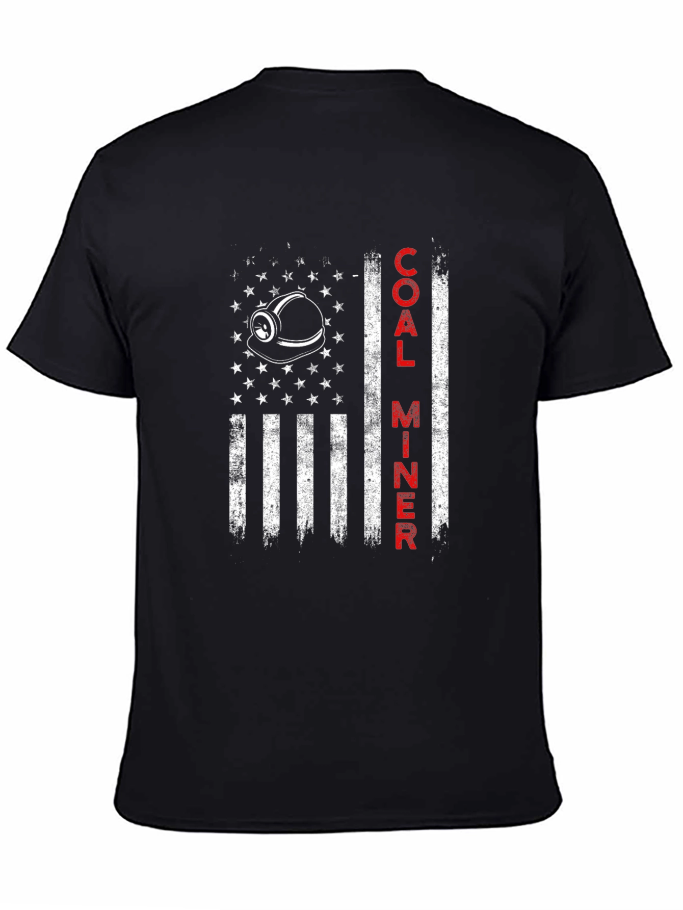 Coal Miner American Flag T-Shirt