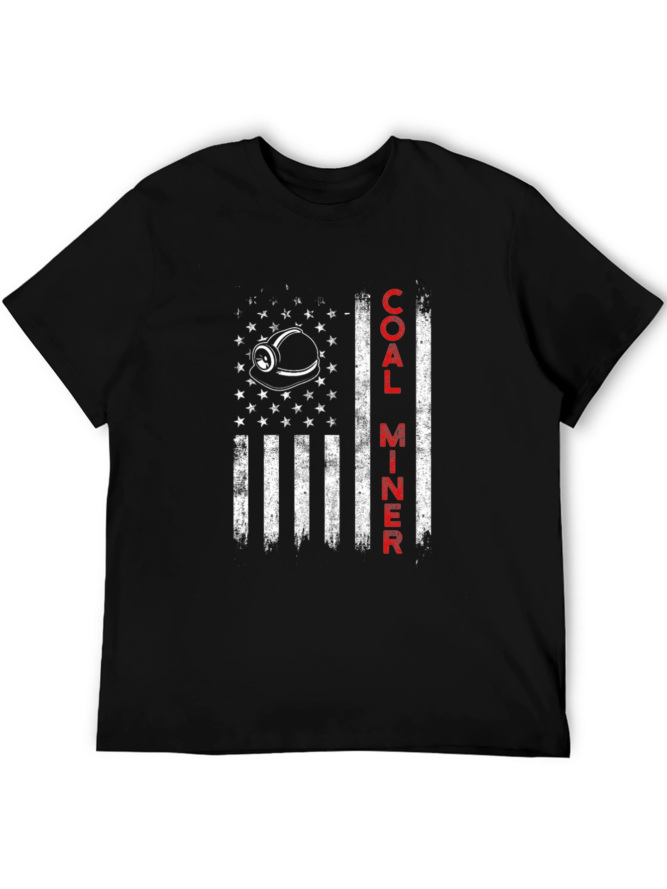 Coal Miner American Flag T-Shirt