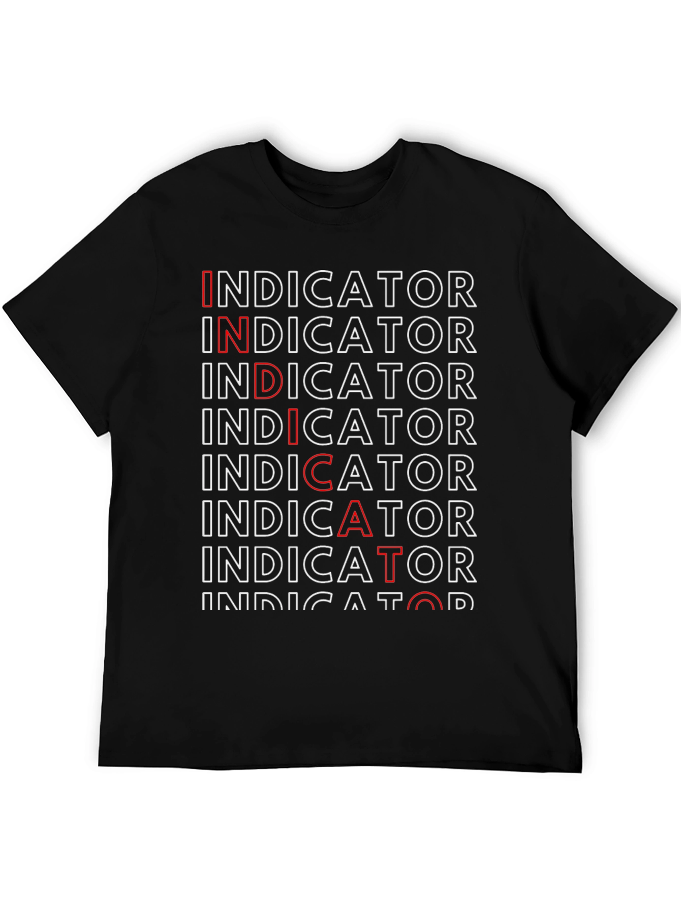 Indicator Dictator Black Graphic Tee