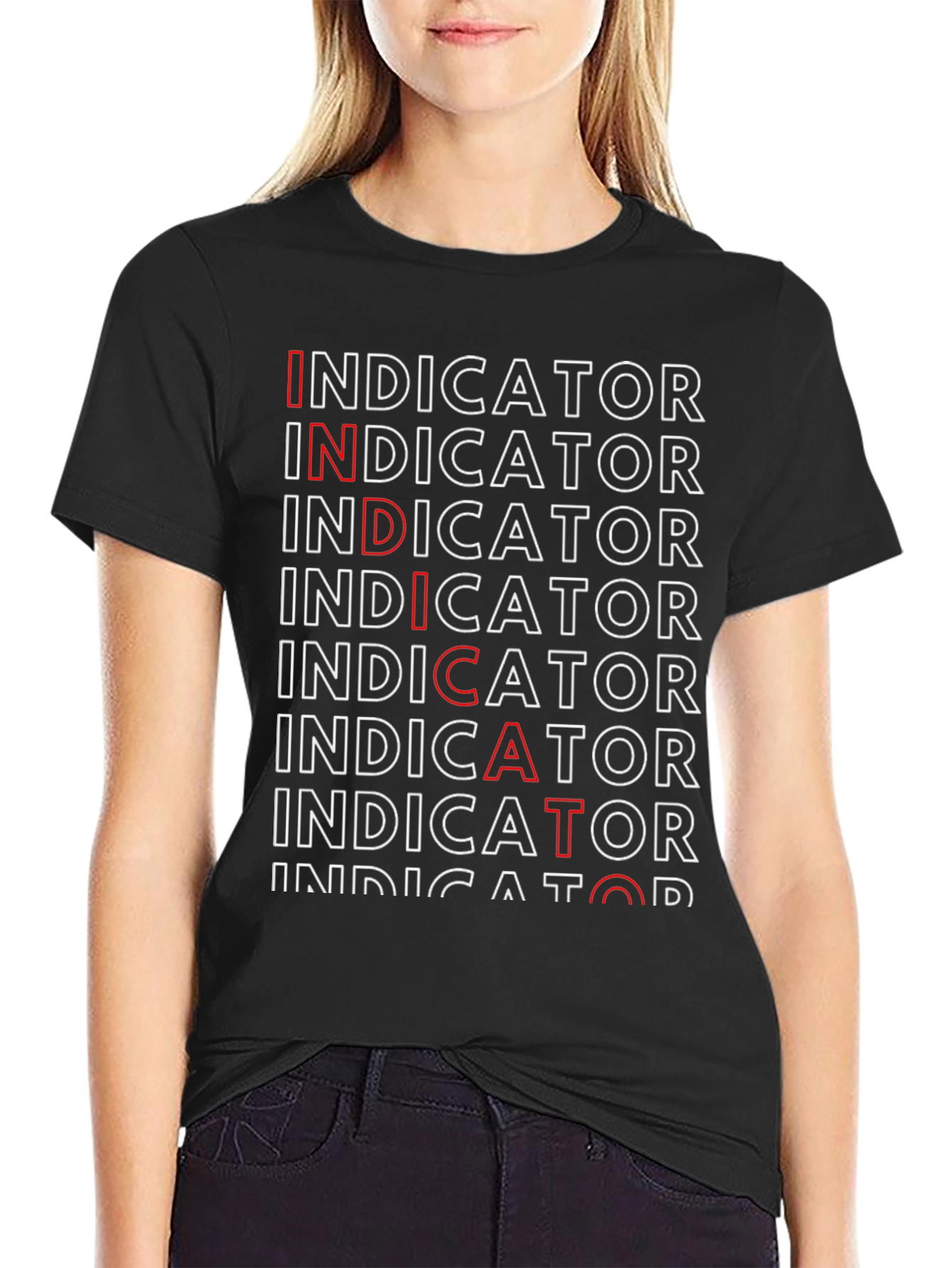 Indicator Dictator Black Graphic Tee