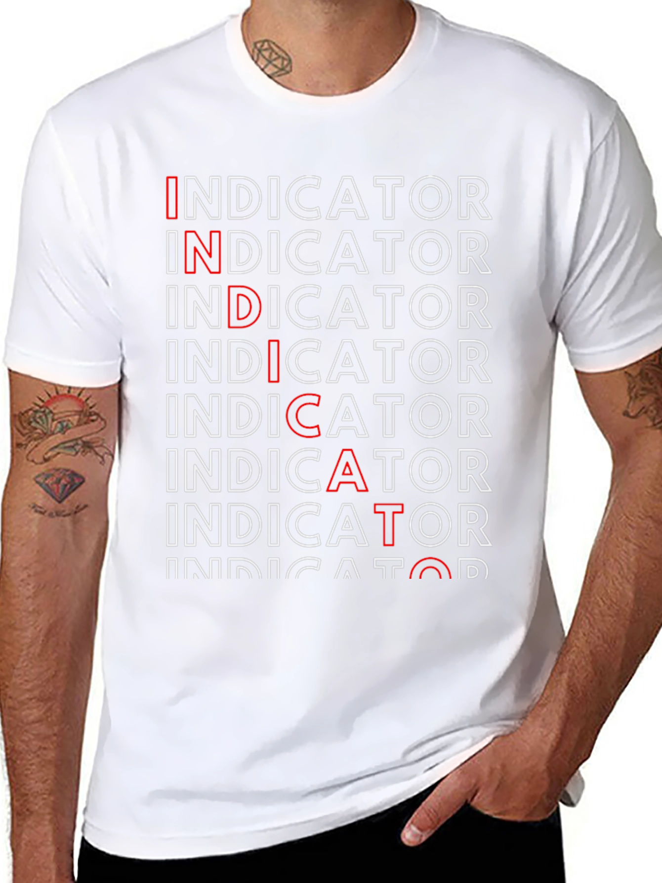 Indicator Dictator Black Graphic Tee
