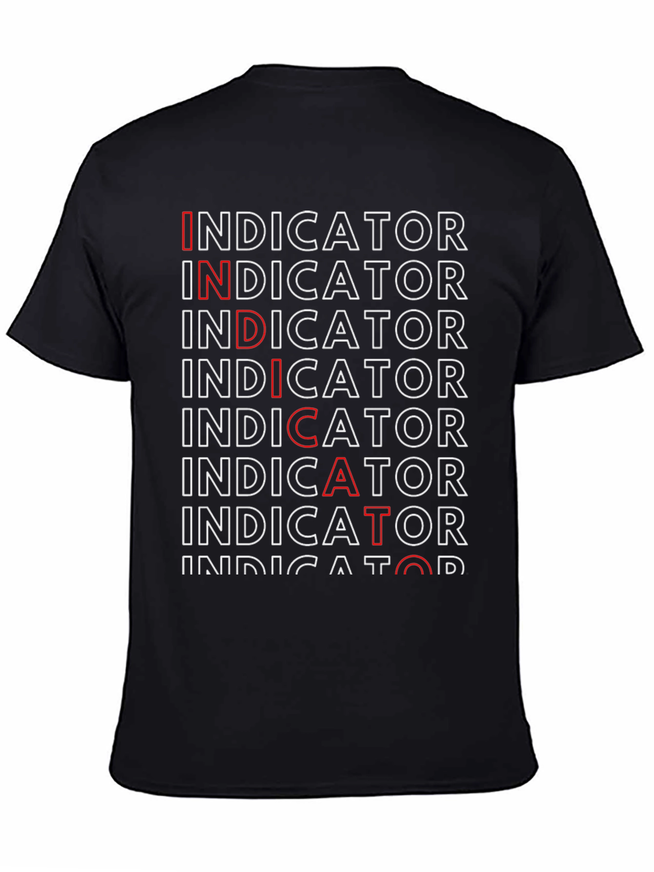 Indicator Dictator Black Graphic Tee