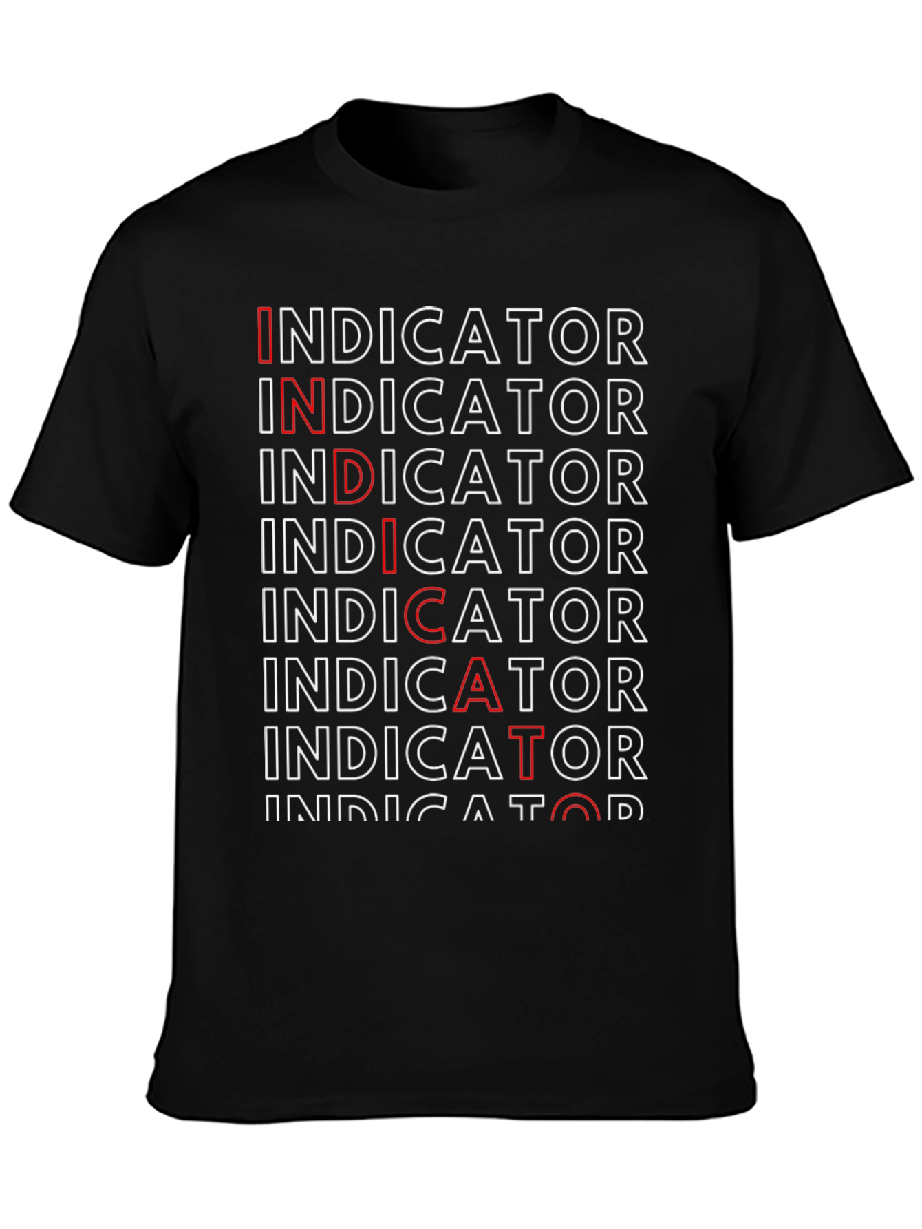 Indicator Dictator Black Graphic Tee