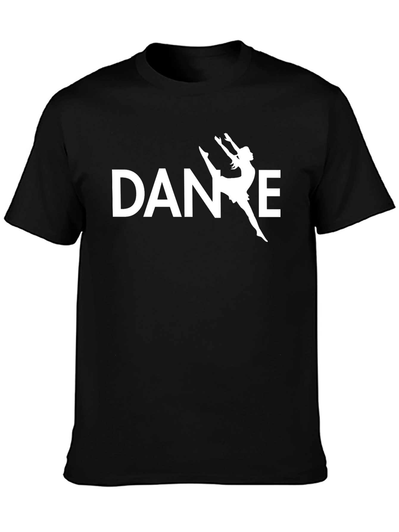 Dance Silhouette T-Shirt - Stylish Black Tee